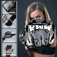 Vista 3 de Punch Bag Training Gloves, LangRay MMA Grappling Gloves for Sparring Martial Arts Boxing Training for Adults and Kids