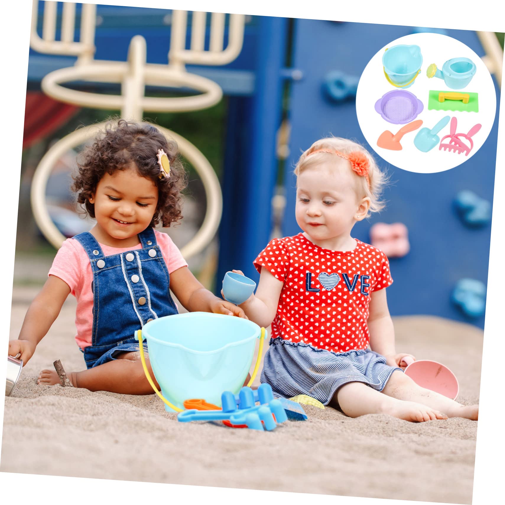 Sosoport 1 Set Beach Sand Outdoor Fun for Boys Includes Shovels Bucket Rake and More for Summer Beach Play Spark Imagination and Creativity Random Color