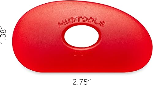 Miniatura 2 de Mudtools Forma de costilla roja polimérica 0 - R0