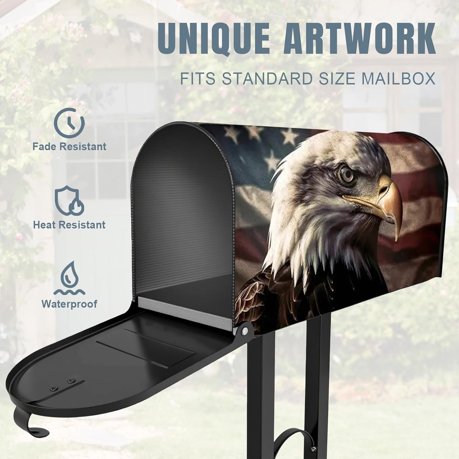 Mailbox Magnetic Covers Standard Size 21"x18" for Outdoor Garden Yard Home Decor Protect Your Mailbox Waterproof Oxford Fabric（20）