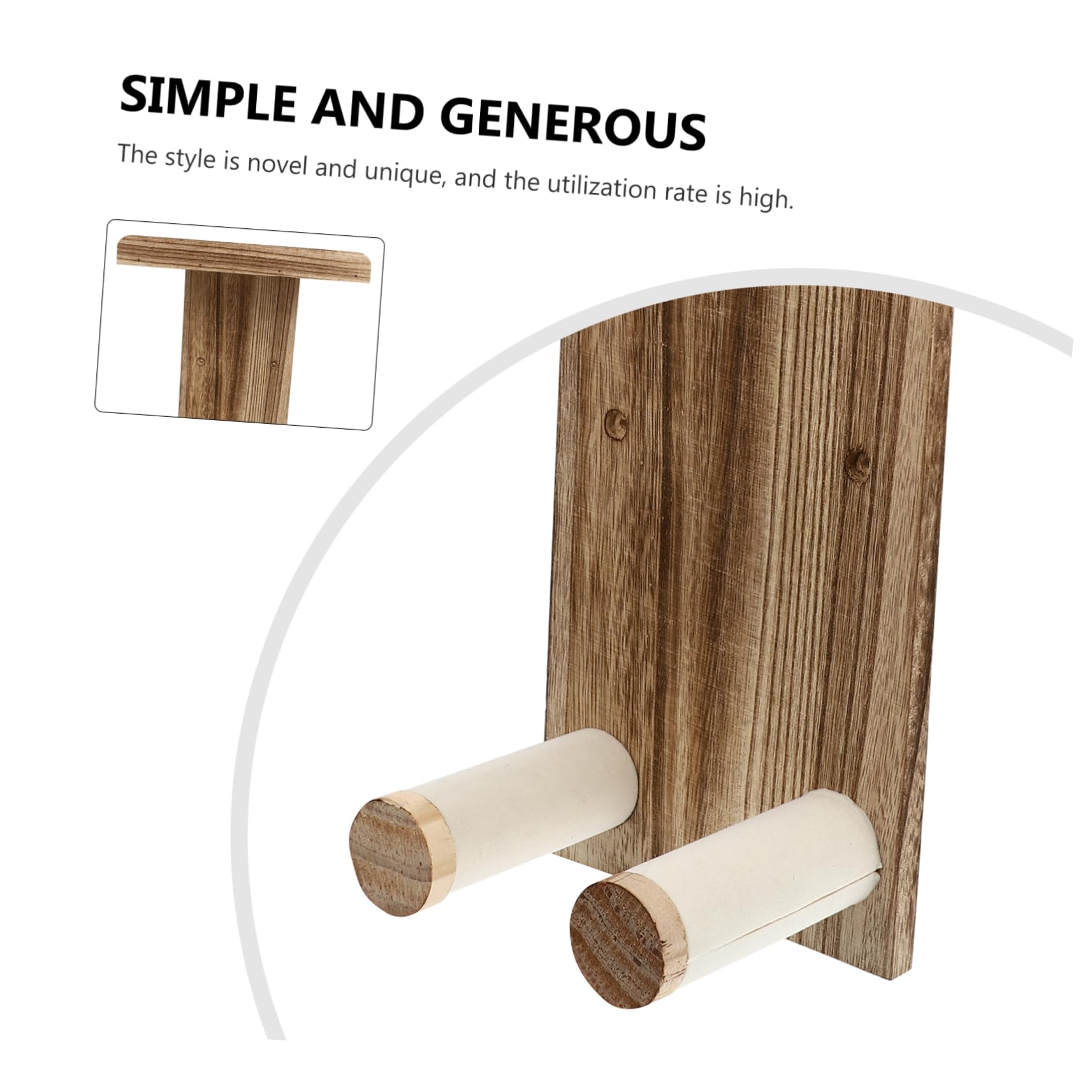 ERINGOGO Appendi Chitarra da Muro in Legno 2 Pezzi, Supporto | Ukulele e Chitarra, Facile da Installare e Rimuovere, per Appartamento Piccolo e Negozio