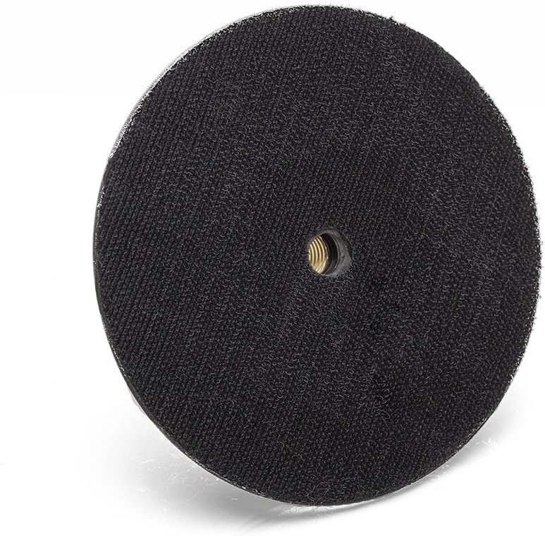 Glass Polish GP12724 Hook and Loop Rotary Backing Pad with Water Feed Hole, 5/8''-11 Thread/Diameter 4 inch