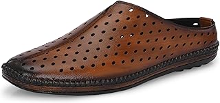 Server Loafers for Men | Mules Clogs Open Back Loafers | Party Ethnic Wear Shoes | Men's Casual Shoes | Comfortable Fashio...