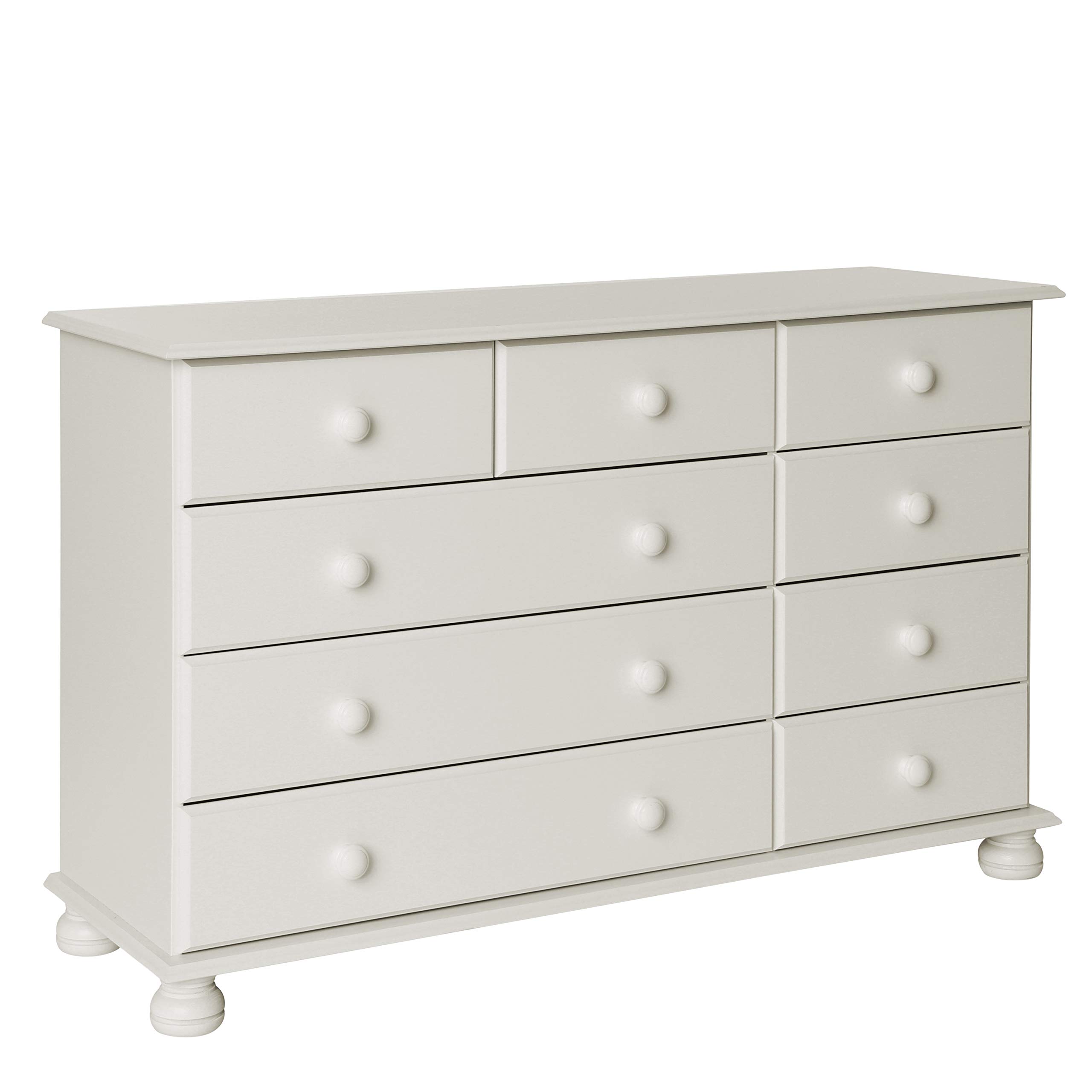 Furniture To Go Copenhagen 2 Plus 3 Plus 4-Drawer Chest, 74 x 121 x 39 cm, White