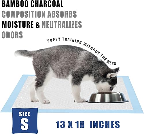 Miniatura 5 de Bolux Almohadillas de entrenamiento para perros y cachorros, almohadillas desechables para orina de perro (150, 13 x 18 pulgadas)