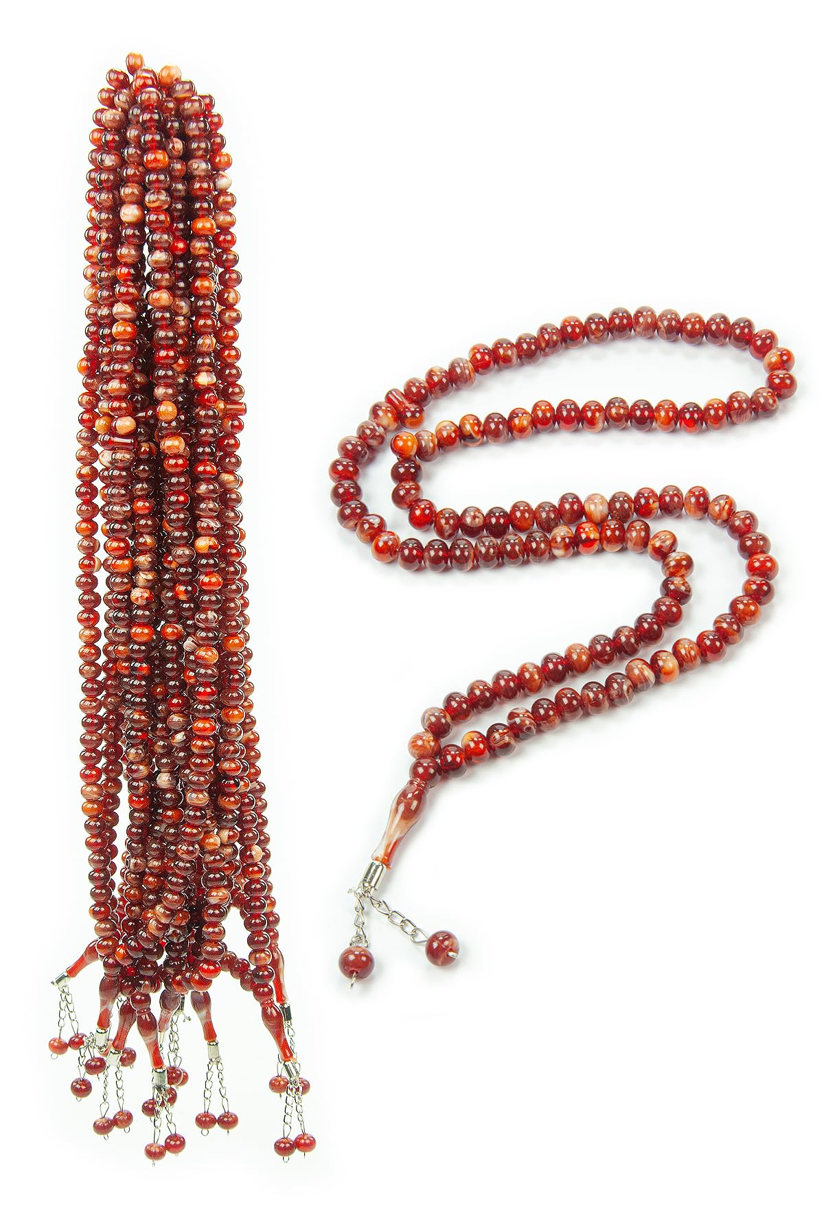 ihvan online, Tasbih Prayer Beads 99, Pack of 10, Muslim Prayer Beads, Islamic Praying Bead, Muslim Rosary Bead Necklace, Dhikr, Tasbeeh Bulk, Misbaha, Masbaha, Tespih, Bracelet, Brown