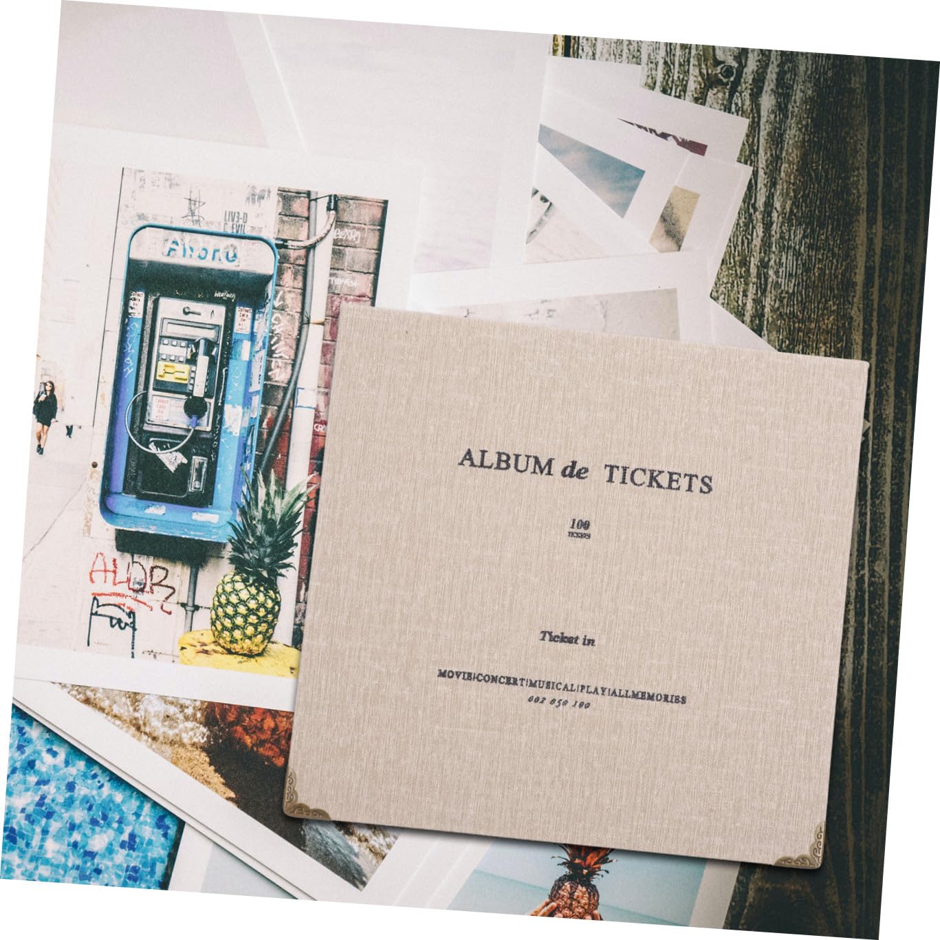 Holibanna Konzertkarten Aufbewahrung Album aus Papier mit Schützendem Staubfreiem Design für Ticketsammlung und Multifunktionales Sammelalbum Küche, Haushalt & Wohnen