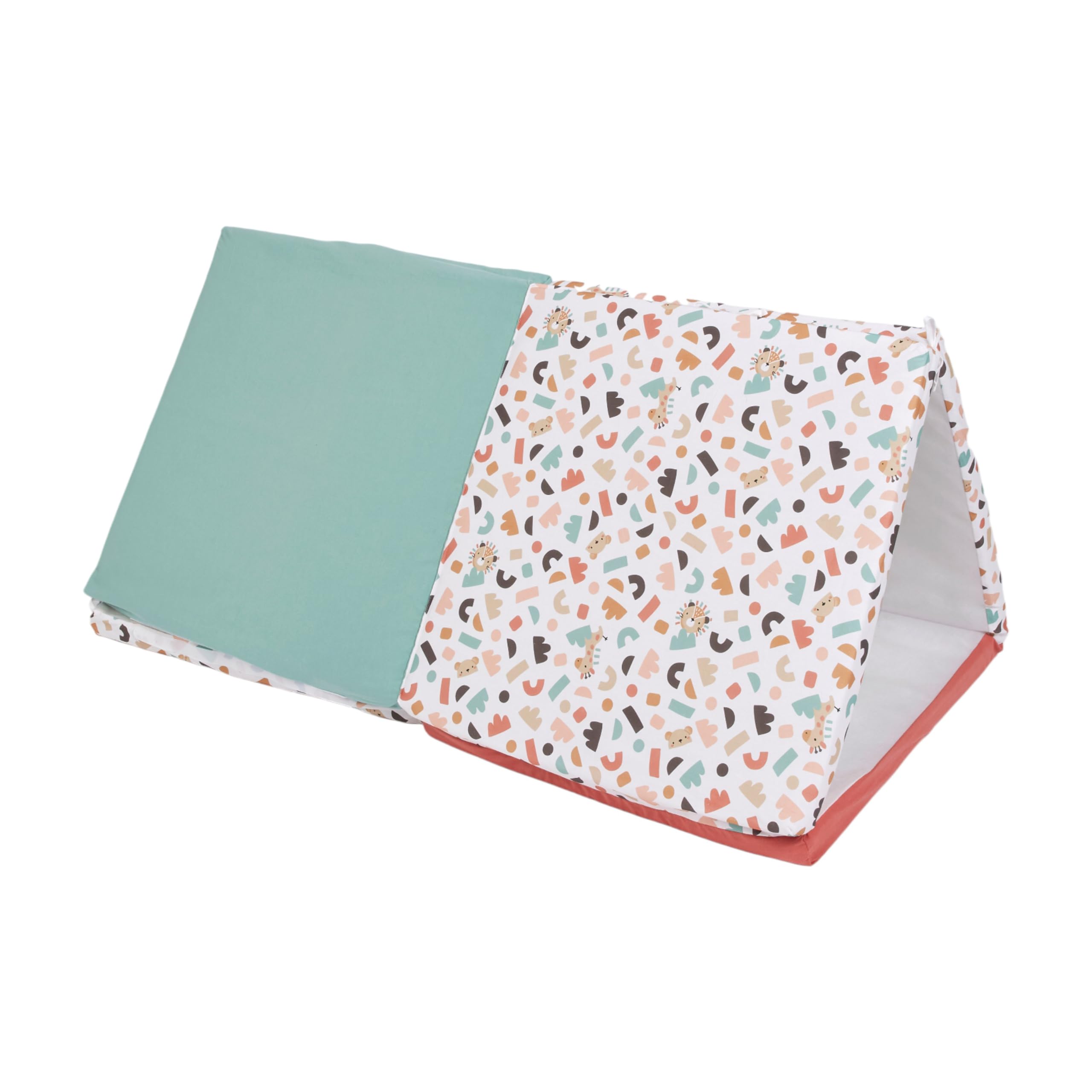TINÉO - Maxi Tapis D'éveil - Maxi Tapis De Motricité - Maxi Tapis Bébé - Tapis de Jeu - Multifonction 5 en 1-120x180cm (Cache Coucou)