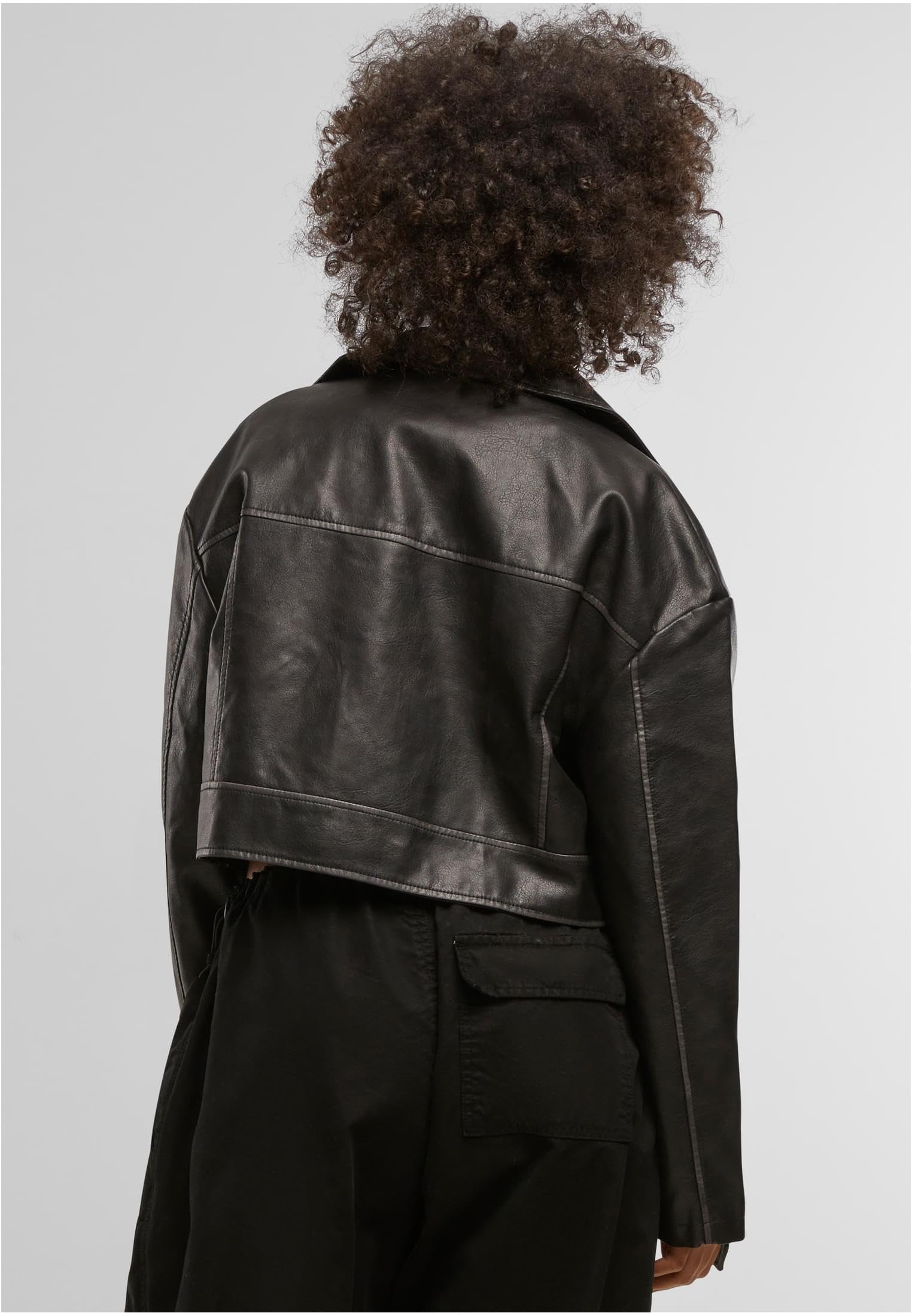Urban Classics Ladies Vintage Leather Jacket