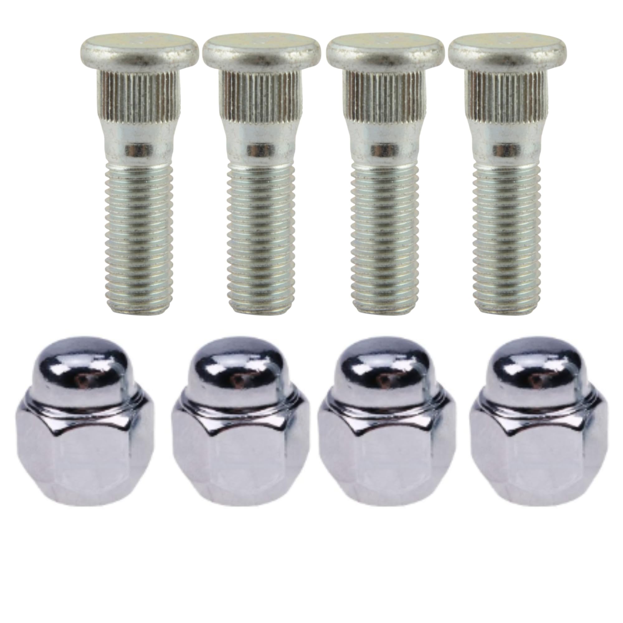 Hyundai i10 and i20 variant model like asta magna sportz grand nios magna executive magna ivt verna Stainless Steel nut bolt chrome Plated For Long Lasting [ Set Of 4)
