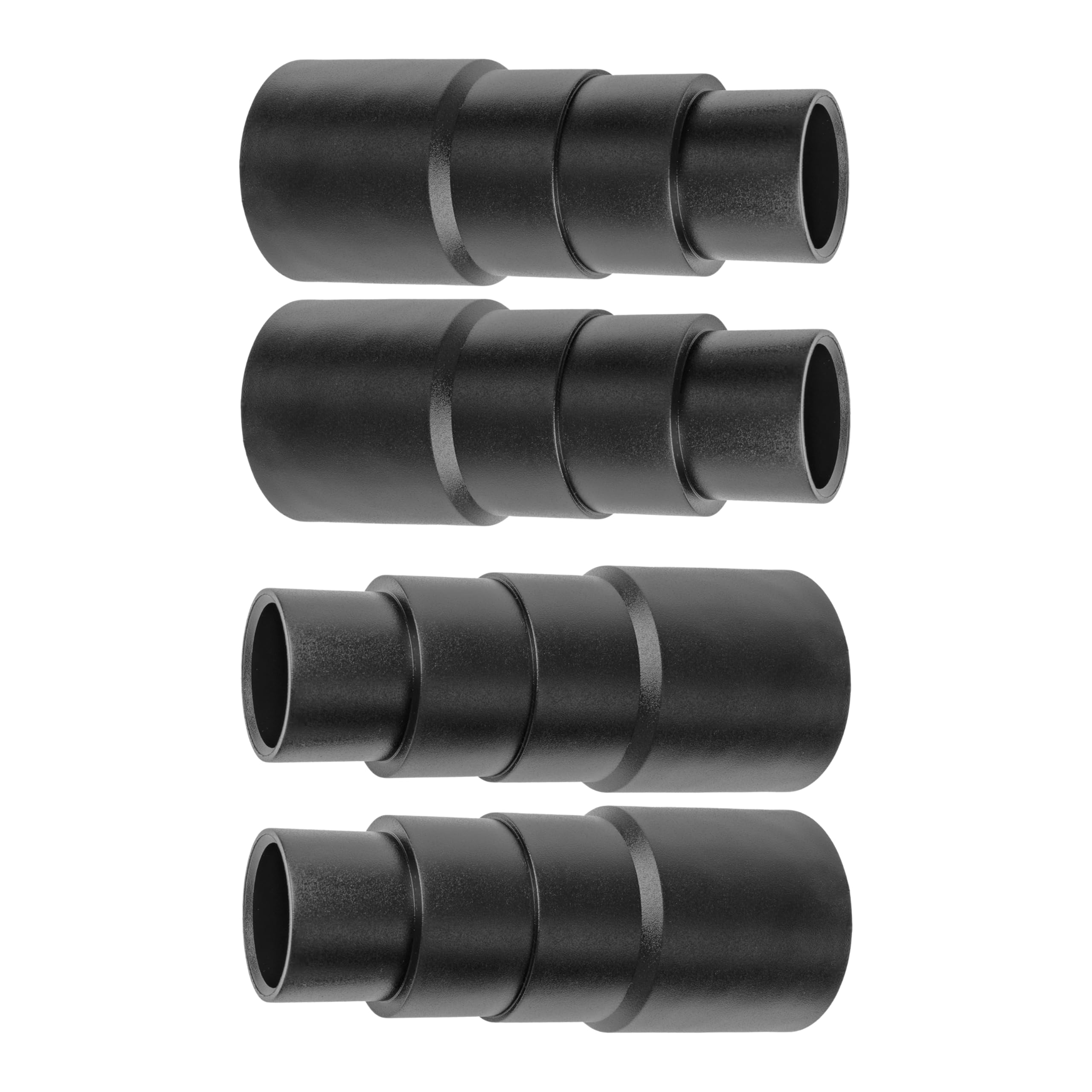 Universal Hoover Adapter, 4 Pieces, Black, Compatible with Bosch, Makita, Kärcher, etc., 4-Stage with Ø 41-26 mm Outside, Ø 35-22 mm Inside, Reducer Hose Adapter, Hoover Adapter