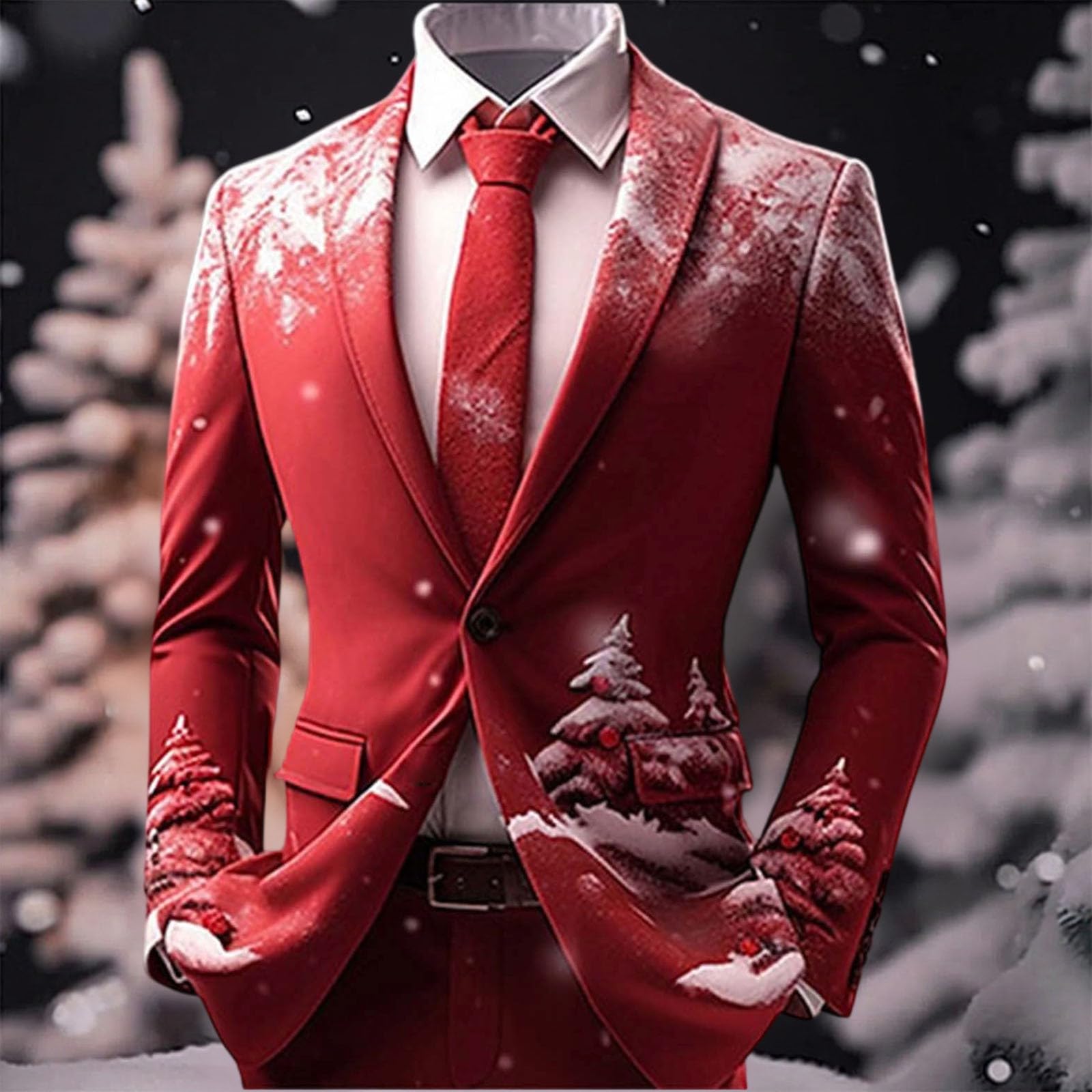 Veste Garçon pour Cérémonie et Noël - Blazer Slim Fit à Un Bouton, Manches Longues - Veste Costume Formelle Uni pour Mariage, Fête, Affaires
