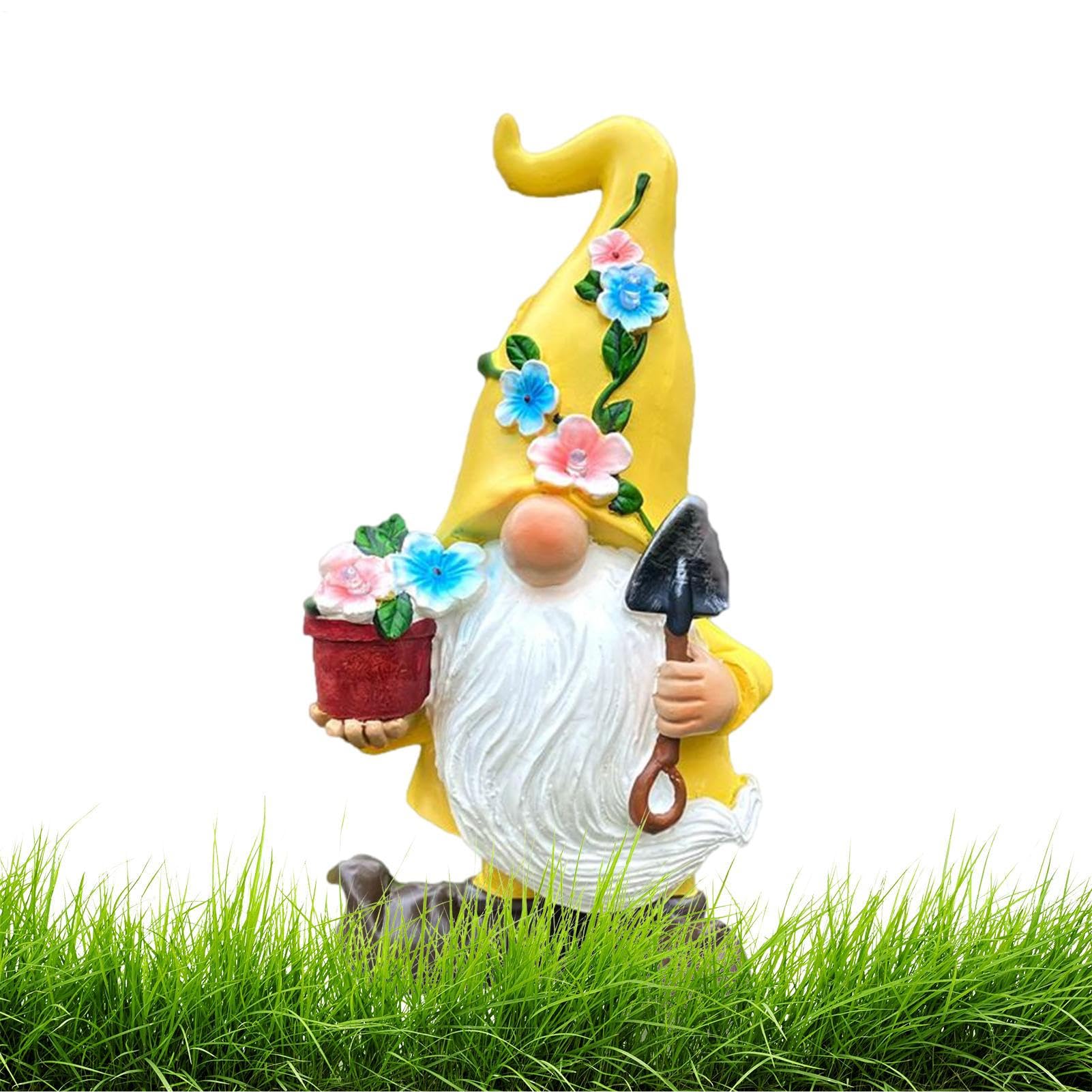 Gnomos De Jardín Decorativos Esculturas Decorativas de Enanos Paisaje | Enano Estatua Figura Decorativa Adecuado Para Césped, Porche, Patio, Jardín Trasero, Exterior, Y