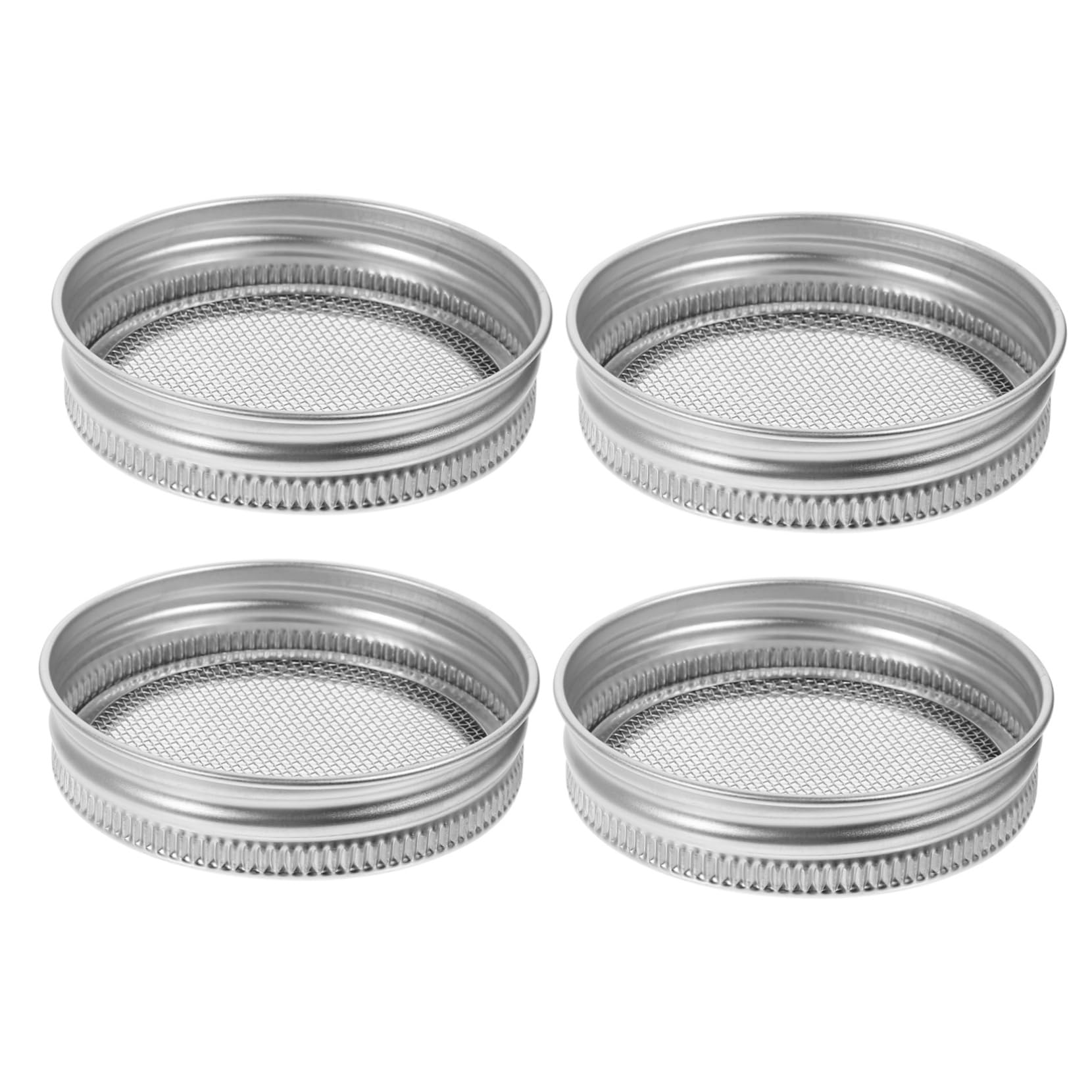 Kiemdeksels, Plastic Kiemdeksel Met Roestvrijstalen Scherm Voor Weckpotten Met Brede Opening