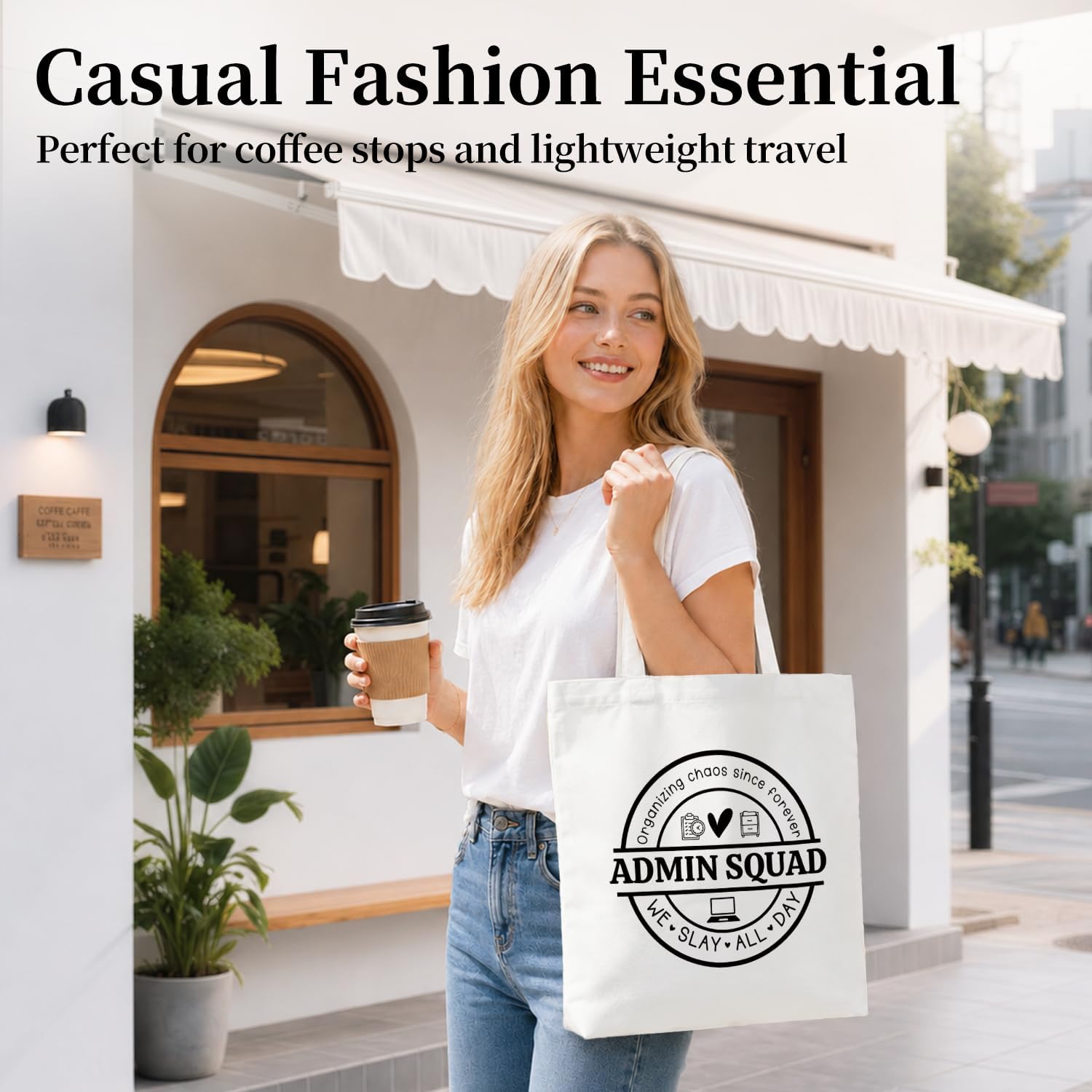 Admin Staff Assistant Gifts Tote Bag Canvas Reusable image 2