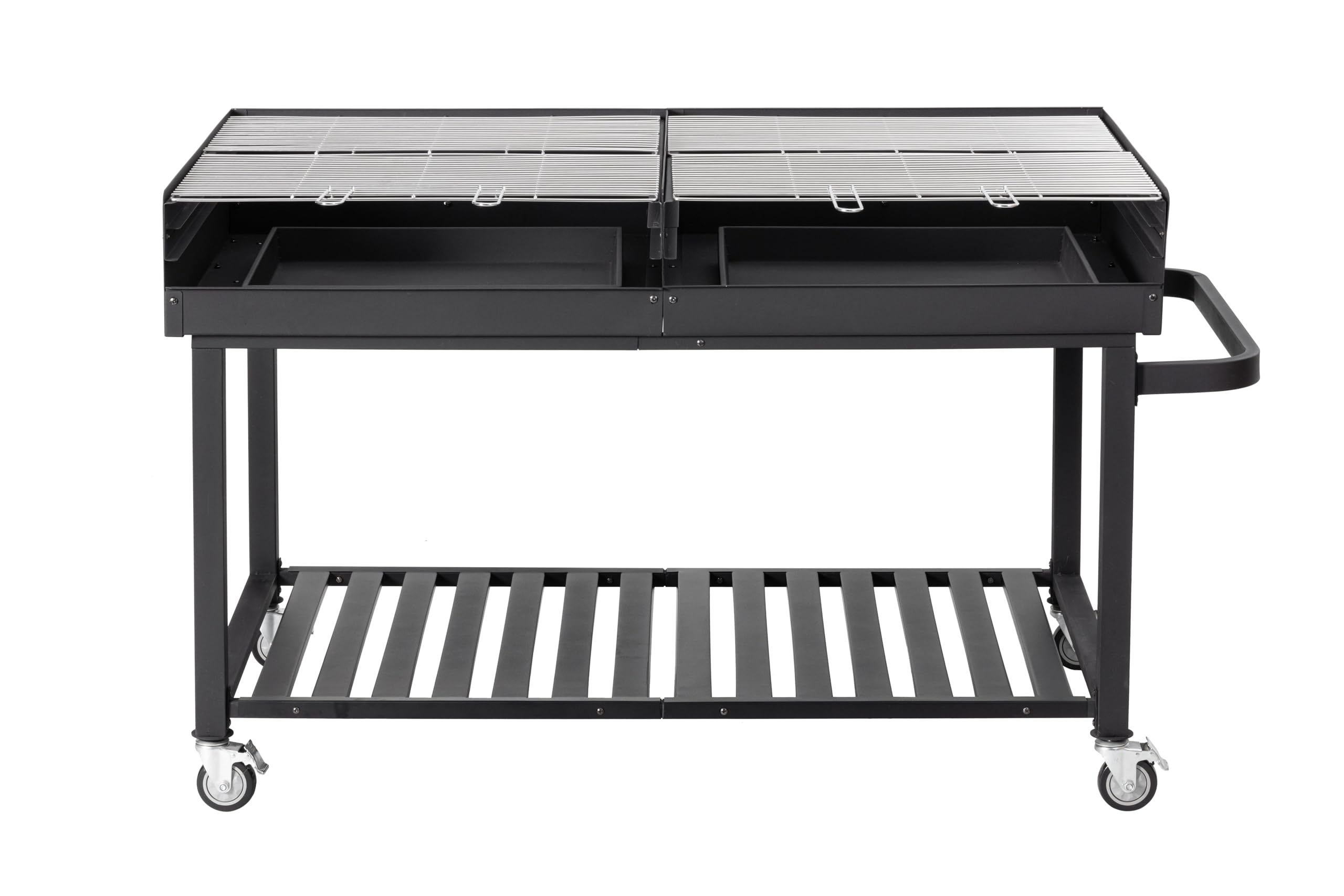 METRO PROFESSIONAL Barbecue A Gas Dayton – 6 Bruciatori, Plancha In Acciaio 108x53 Cm, 22,2 KW, Struttura Pieghevole Con Ruote, Copertura Inclusa, Per Ristorazione E Catering