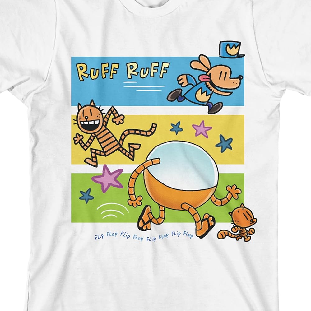 Amazon.com: Dog Man Characters Running Crew Neck Short