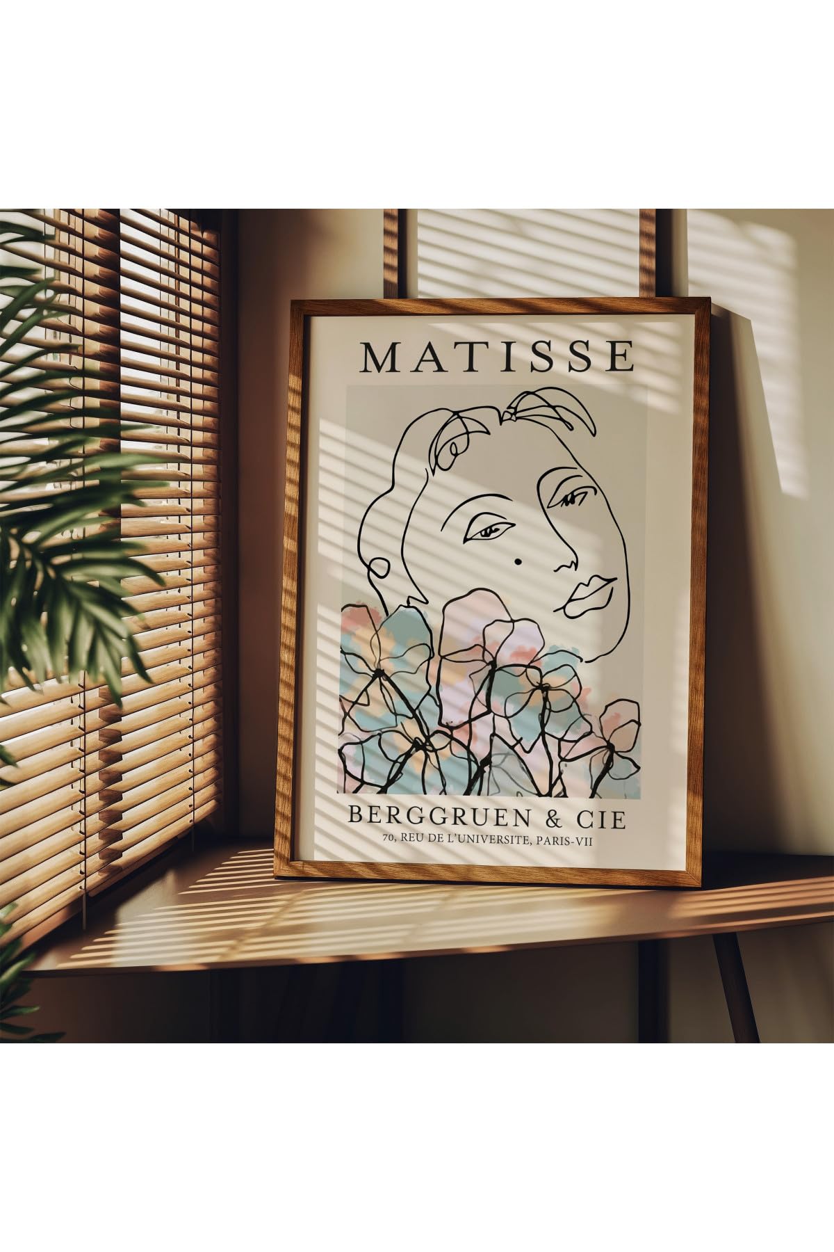 Fark Tanıtım Matisse Çerçevesiz Poster, Modern Dekoratif Çerçevesiz Poster, Tablo, Matisse-9, 50 x 70