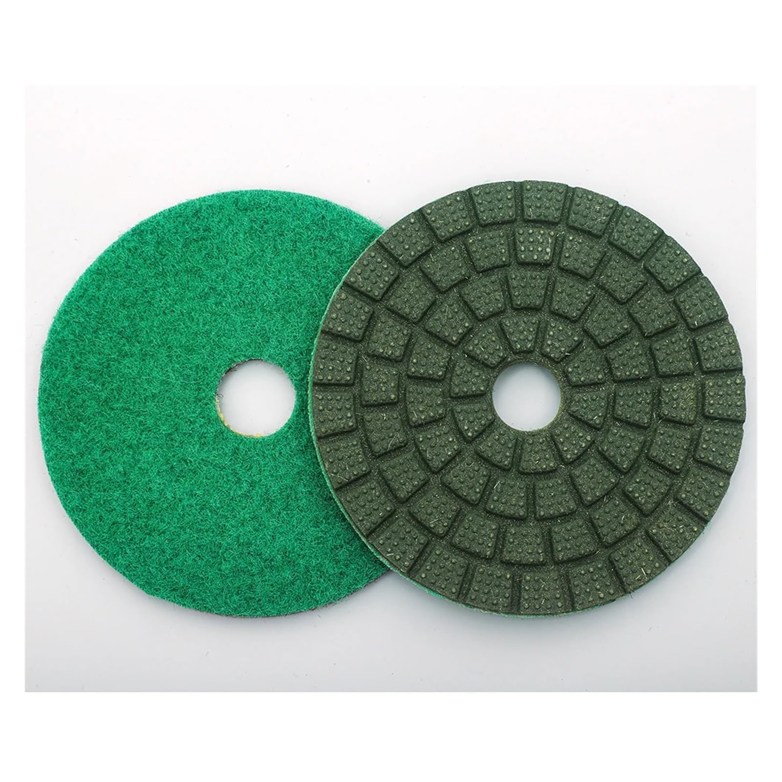 Diamentowa wykończona podkładka， Pad polerski Diamond Buff 4 cale wielokolorowy do płytek ceramicznych z kamiennego granitu i marmuru(White Buff)