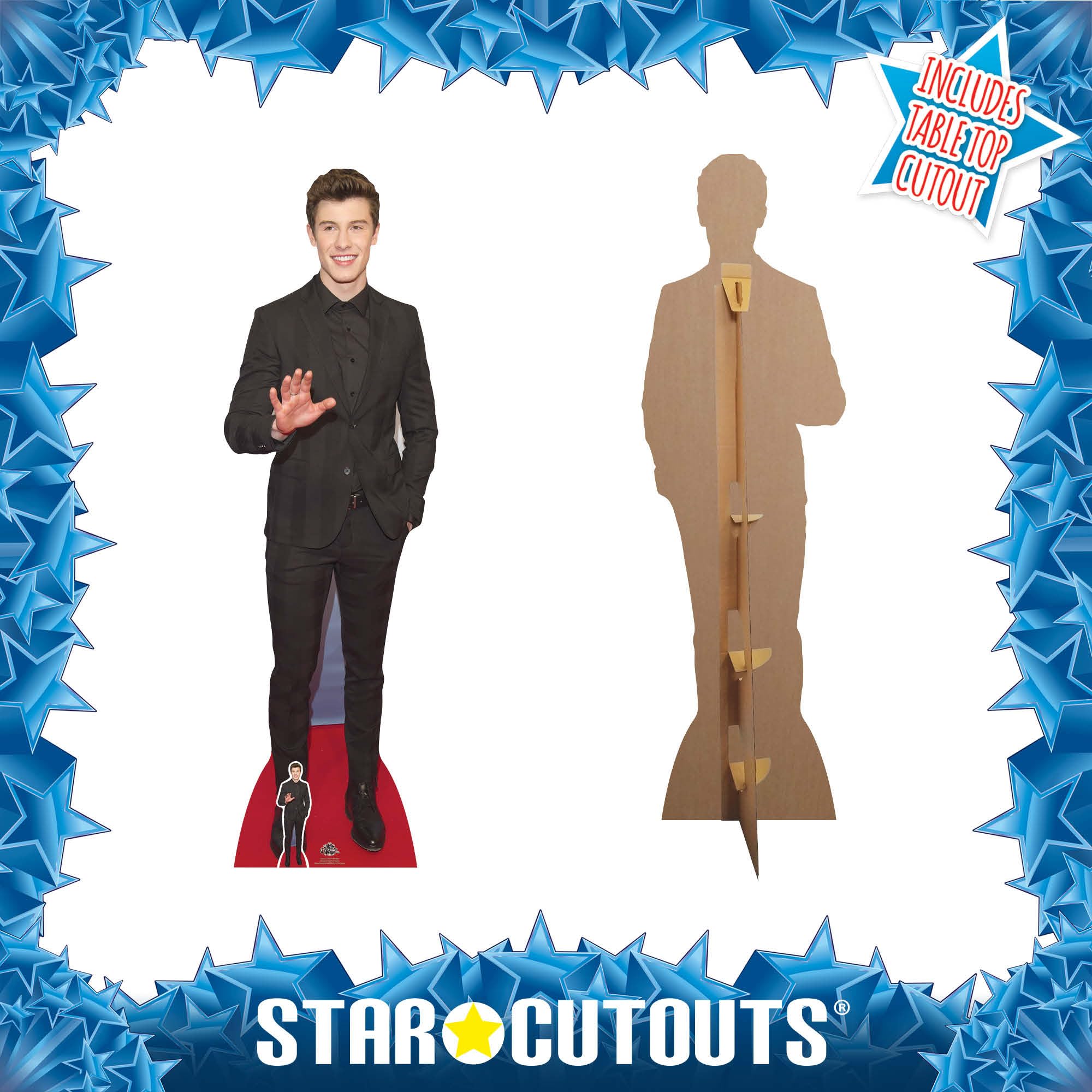 Star Cutouts, sagoma di Cartone Shawn Mendes, Multicolore
