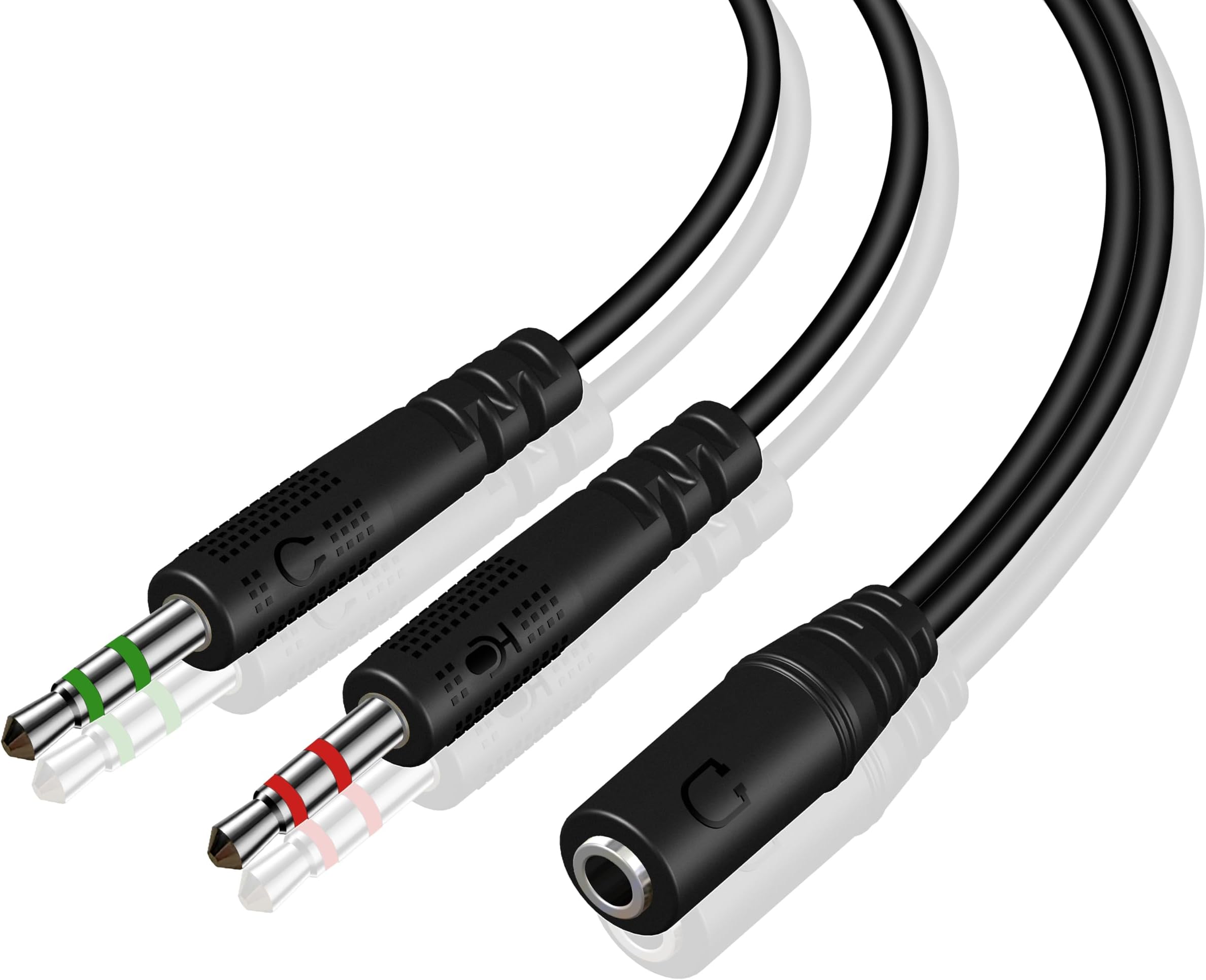 3 5mm Audio Klinke Y Kabel Headset Splitter www.amazon.com