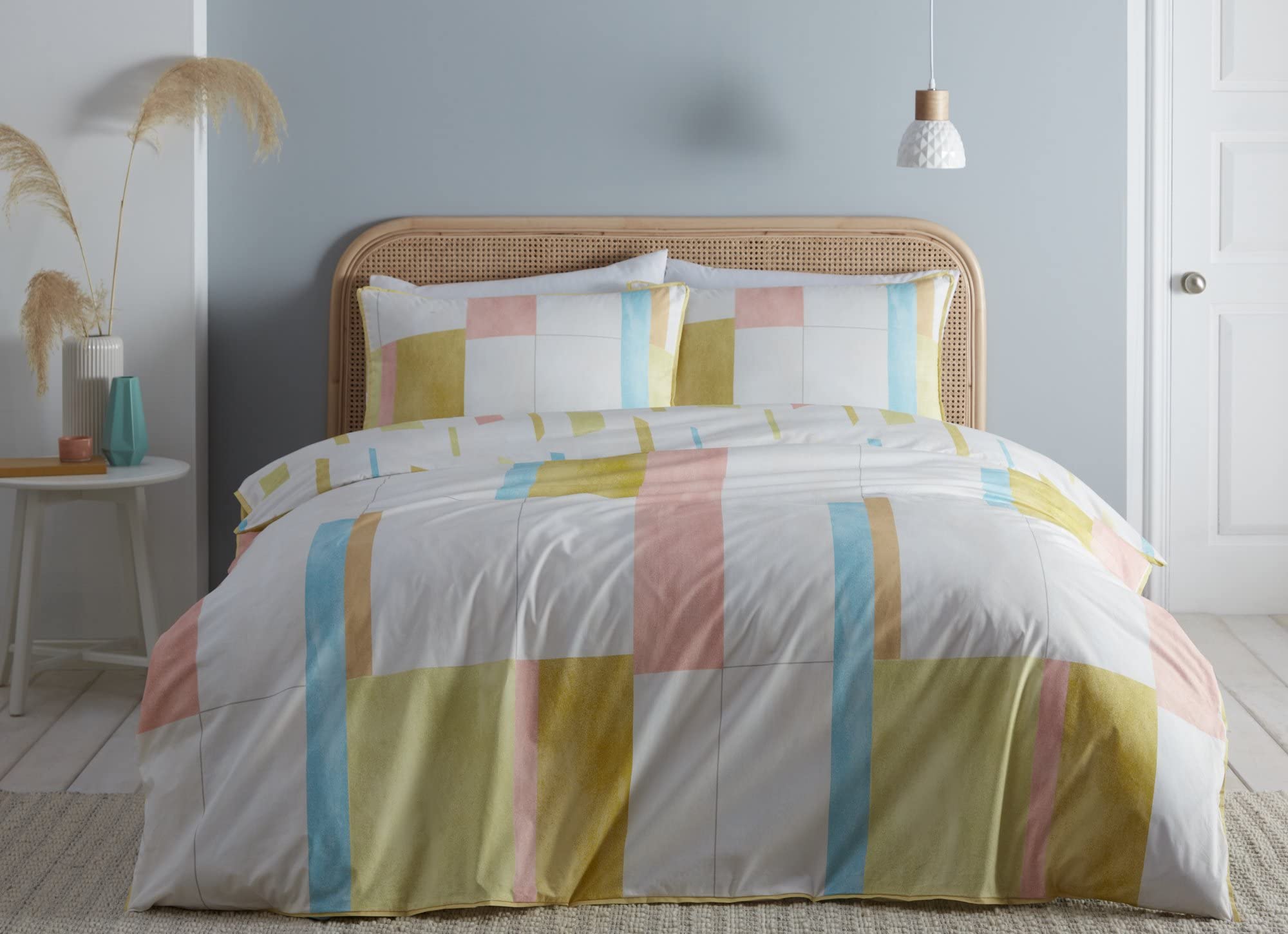 AppletreeMariko 100% Cotton Single Duvet Cover Set Yellow