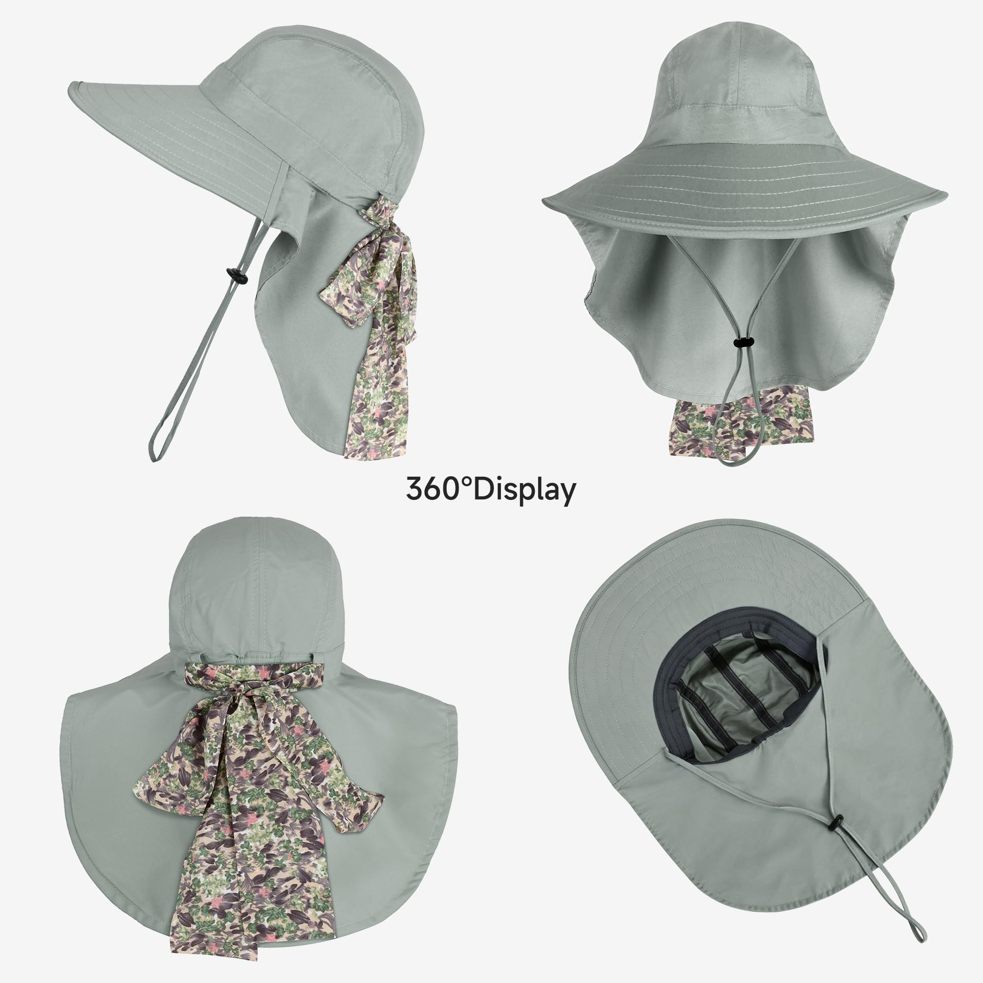 Packable Sun Hat with Adjustable Drawstring, 3\