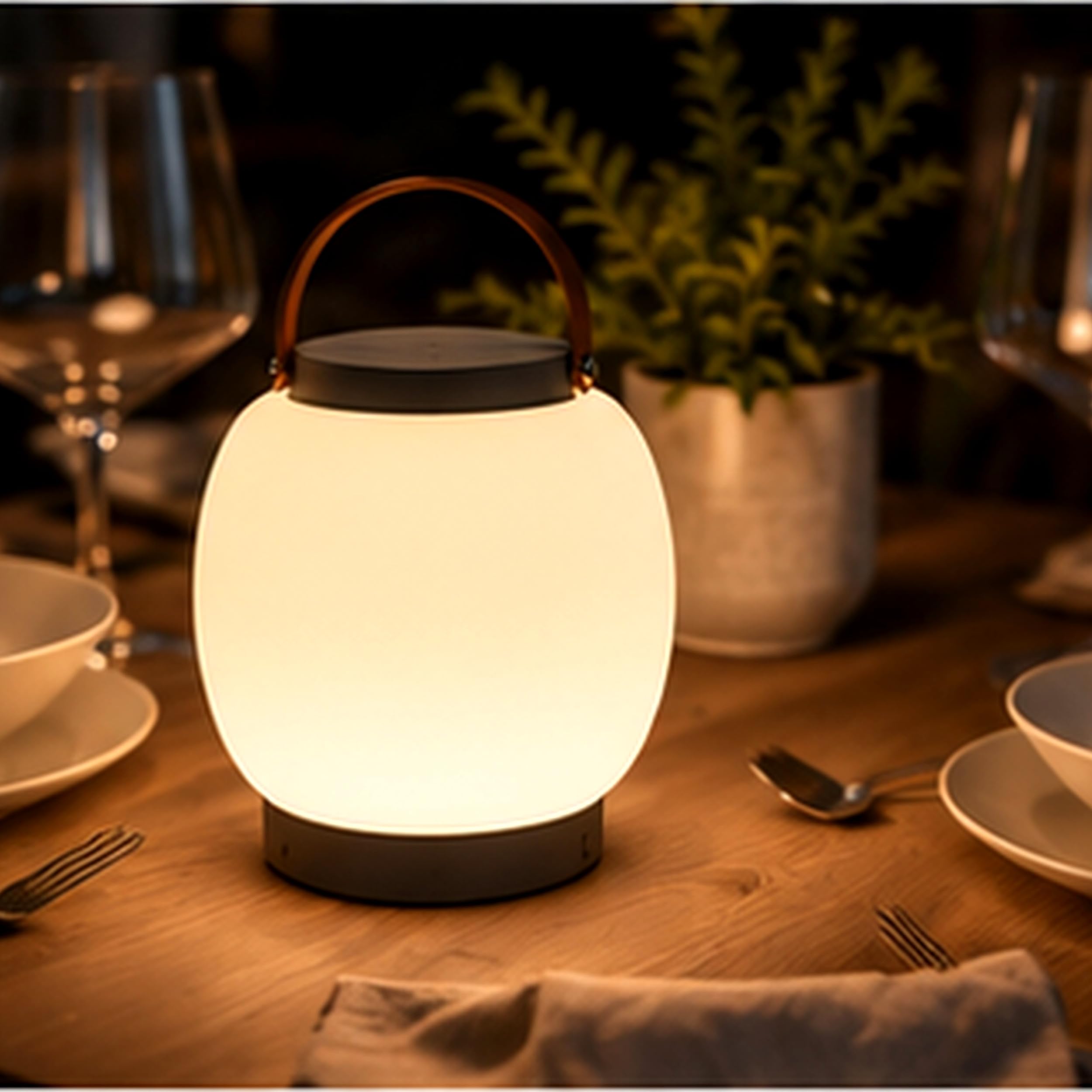 Lampada portatile BUBBLE, per interni ed esterni IP54 LED SMD 2W, ricaricabile, in alluminio, ideale per terrazze e/o balconi, residenziale o ristorazione o locale, antracite | IP54