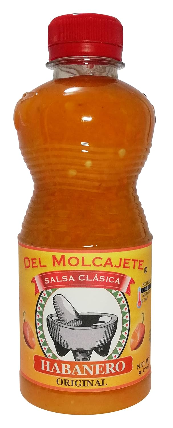 Del Molcajete Habanero Original Salsa Clasica 12pack