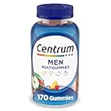 Centrum MultiGummies Gummy Multivitamin for Men, Multivitamin/Multimineral Supplement with Selenium, Antioxidants and Vitamin D3, Assorted Fruit Flavor - 170 Count