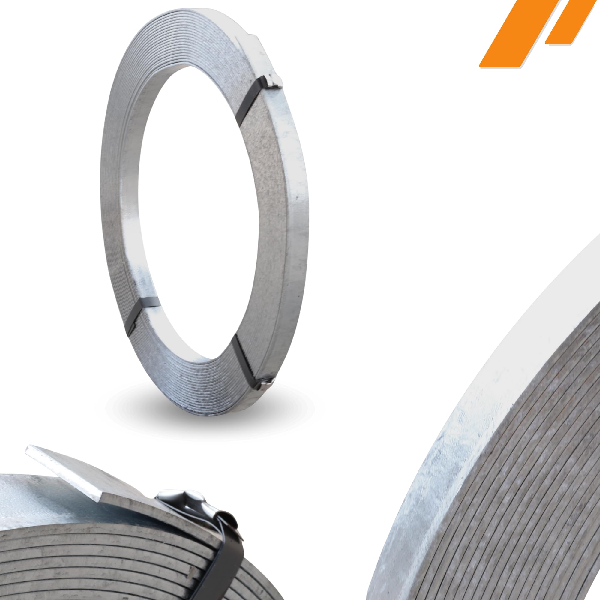 HausHeld® Erdungsband 30 m – 30x3,5 mm Feuerverzinkt | Flachstahl für Blitzschutz & Erdung | Verzinktes Stahlband für PV-Anlage & Fundamenterder