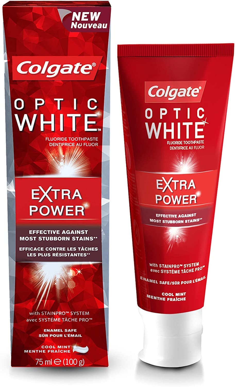 Colgate Optic White Extra Power Whitening Toothpaste, 75ml (B0B54WS9SQ) Amazon Price History, Amazon Price Tracker