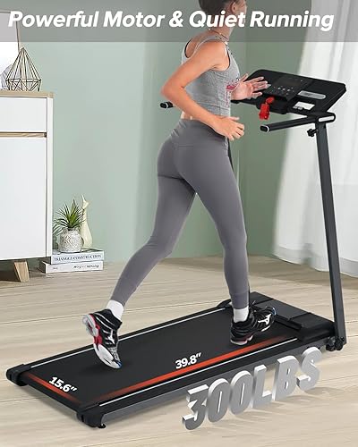 Miniatura 5 de Merax Cinta de correr con inclinación, 2.5 HP plegable eléctrica para entrenamiento de oficina en casa, máquina de correr con capacidad de 265