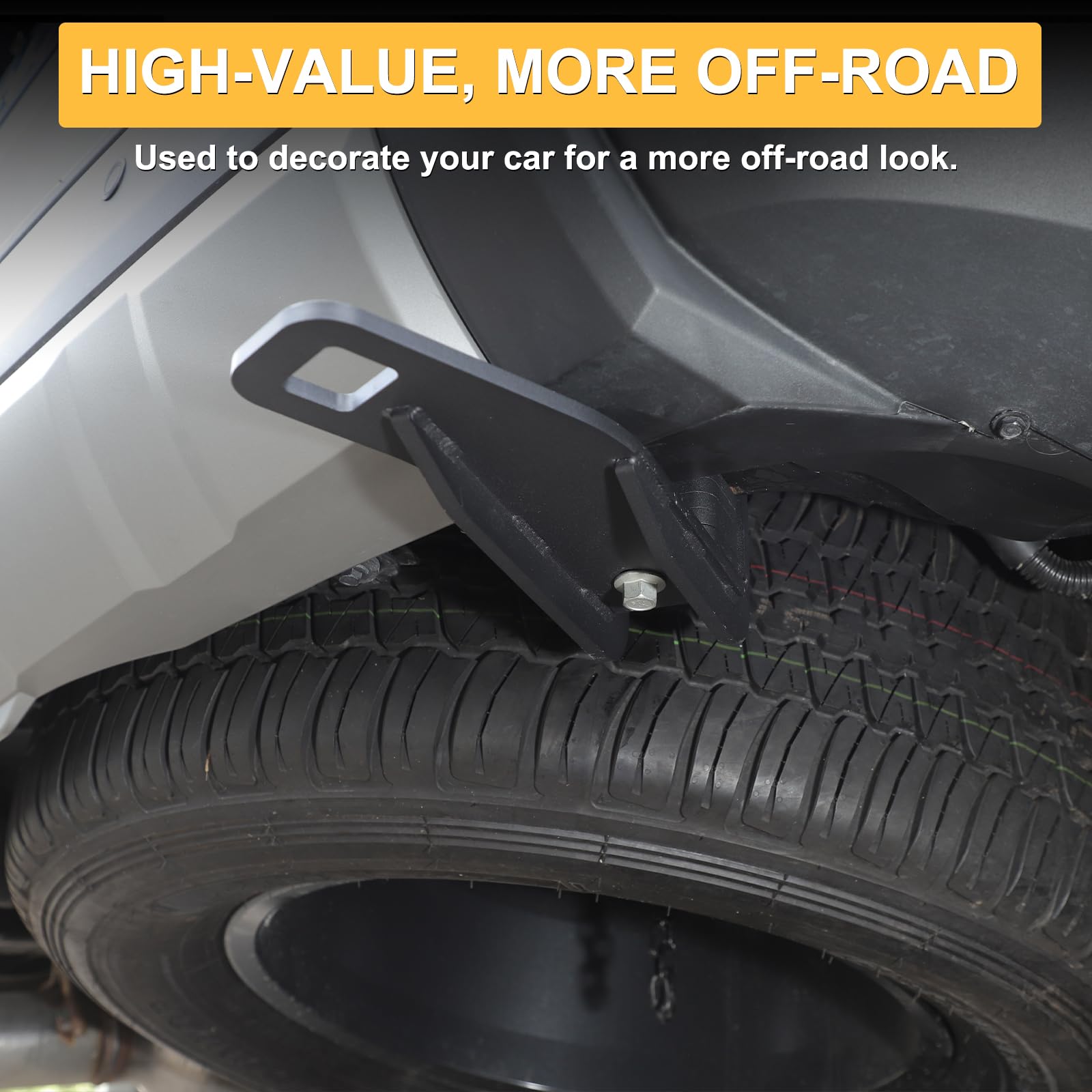 Car Tow Hook Tow Hitch Ring Compatible with Toyota Land Cruiser 250 Prado J250 LC250 2024 2025 Carbon — view 6