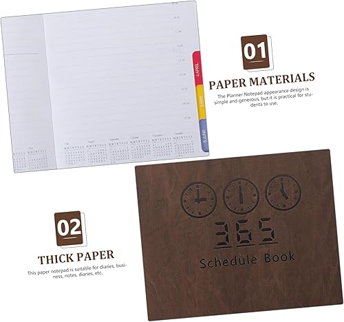 Miniatura 6 de GATHINESS Calendario de trabajo 2024 Agenda Libro calendario de trabajo Bloc de notas de trabajo, plan de citas, calendario de citas, calendario