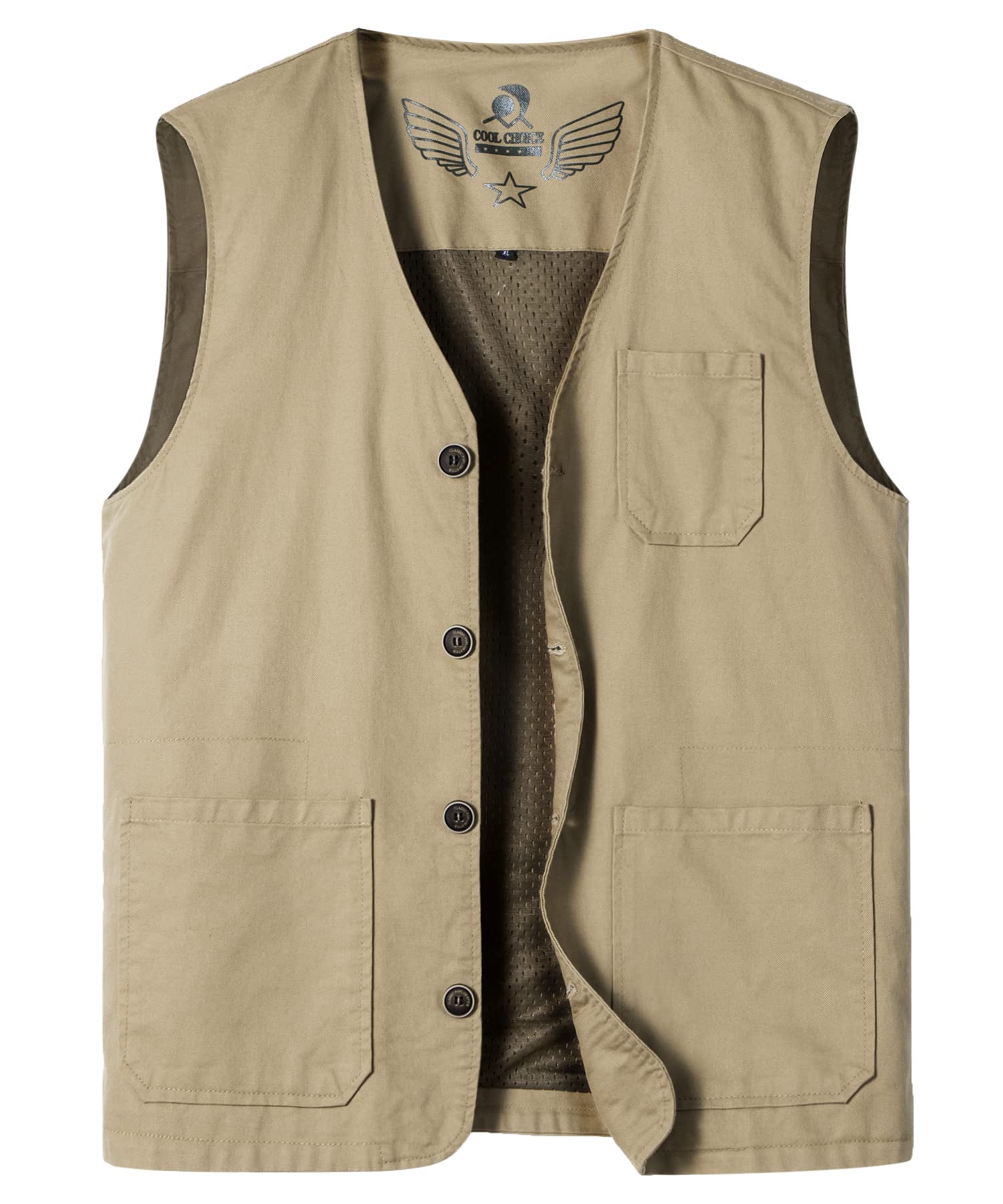 Gilet da Pesca da Uomo Gilet da Caccia Reporter Fotografi Viaggi Gilet da Trekking All'aperto Giubbotti Senza Maniche Gilet da Campeggio