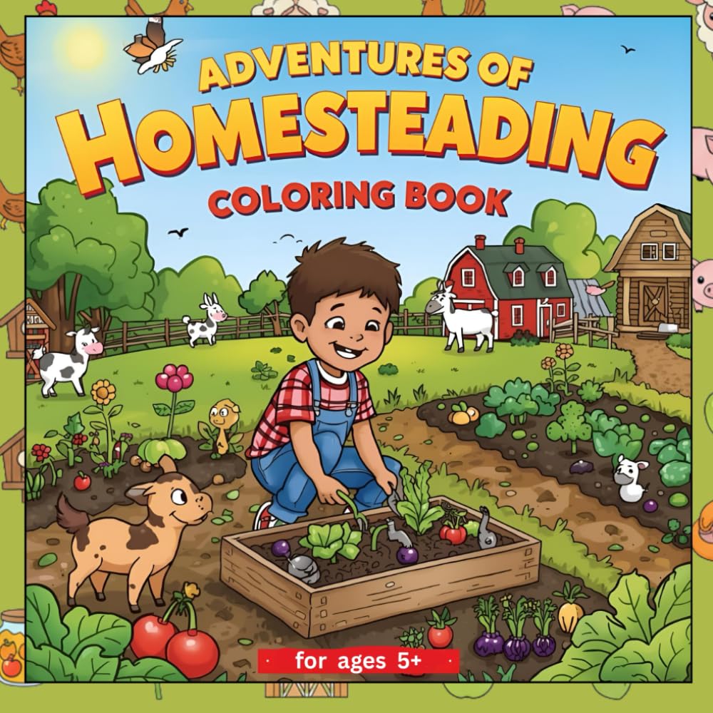 Homesteading Coloring Book