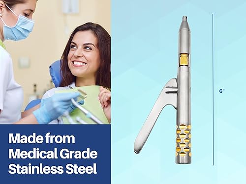 Miniatura 7 de ARTMAN Instruments Removedor de puente de corona automático dental, con resorte cargado con 10 puntas y llave de implante para extracción de