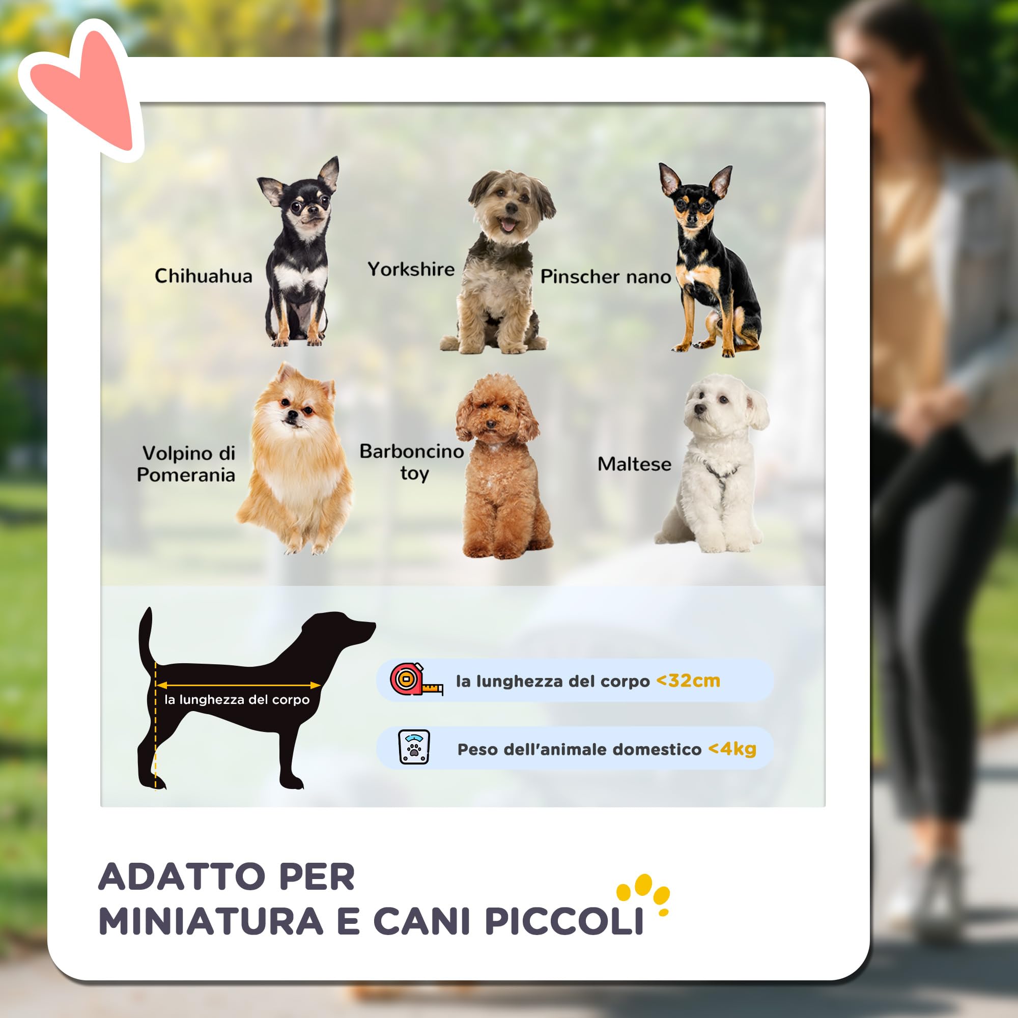 PawHut Passeggino per Cani Piccoli Pieghevole, Passeggino Leggero per Animali con Ruote Girevoli, Guinzaglio di Sicurezza e Cestino Portaoggetti, 67x45x96cm, Grigio