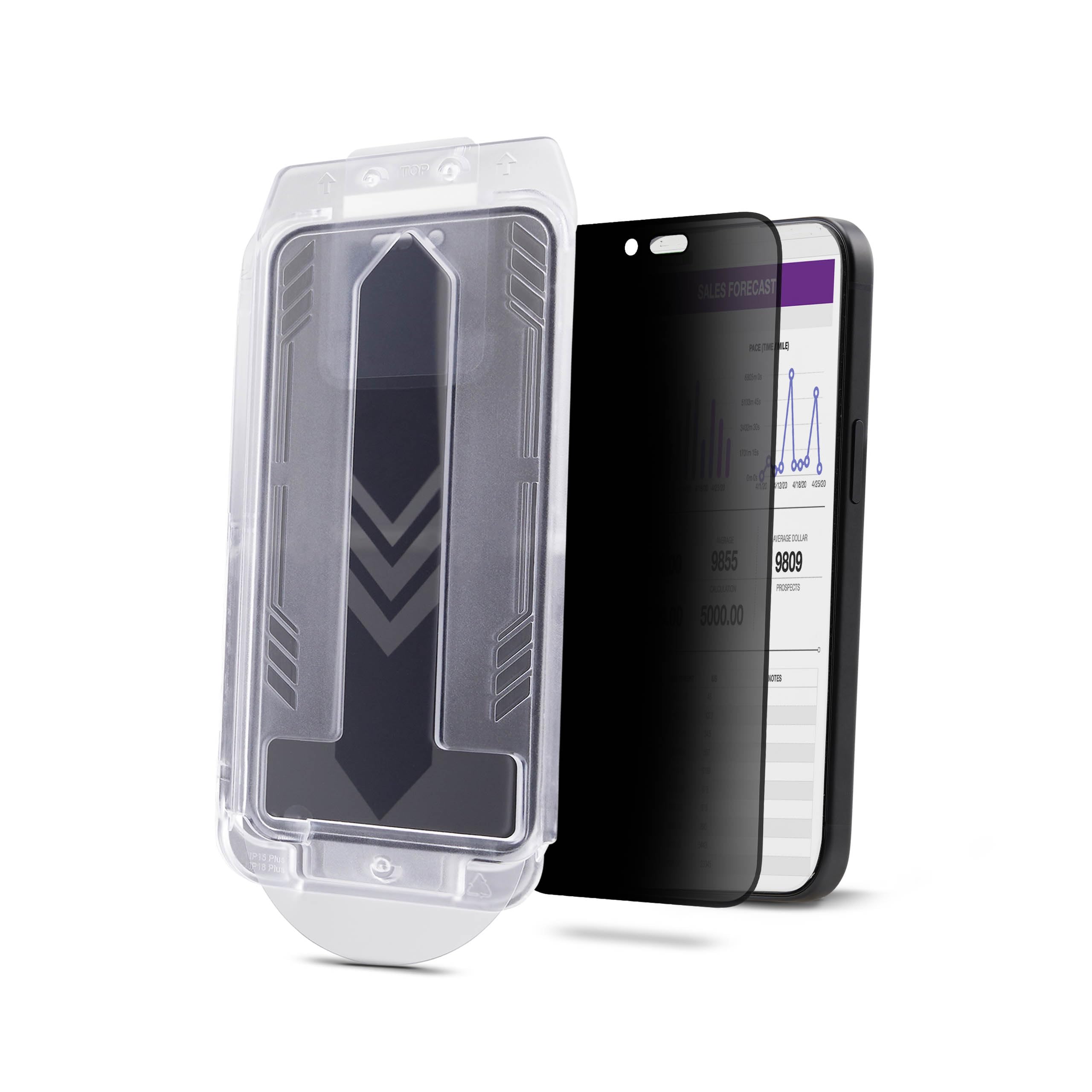 StarTech Filtro Privacy a 4 Direzioni per iPhone 16, Vetro Temperato | Formato Verticale e Orizzontale, Protezione Anti-Spia, Compatibile Touch Screen