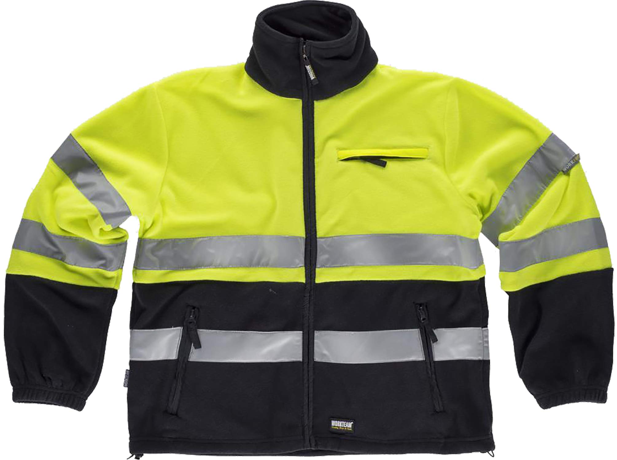WORKTEAM Chaqueta Polar Alta Visibilidad Clase 2 ISO 20471 Reflectante 100% Poliéster 260 g/m²