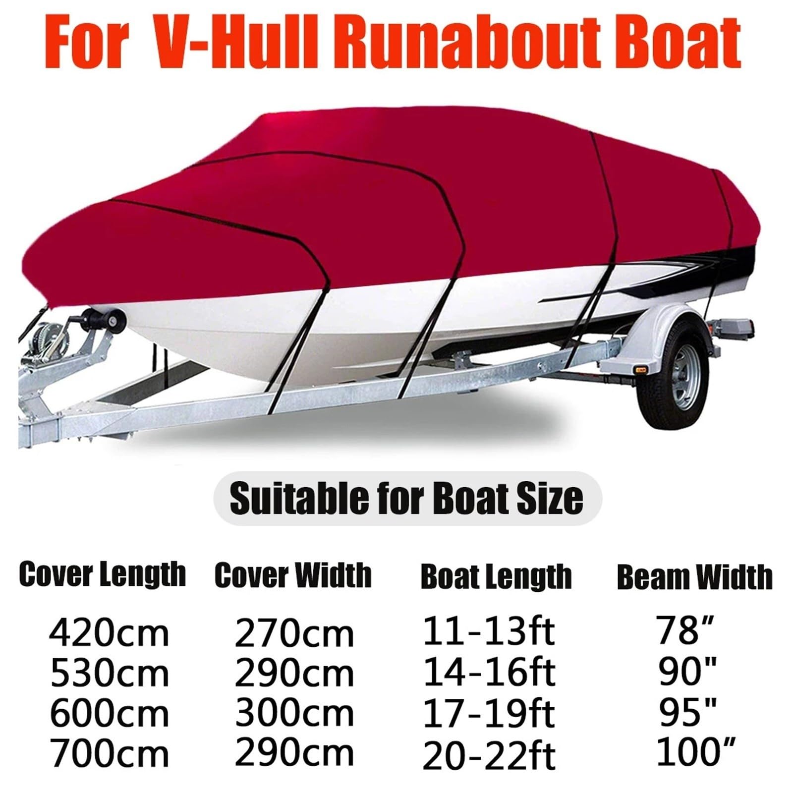 Funda para Kayak Cubierta for Barco 210D Anti-UV Impermeable