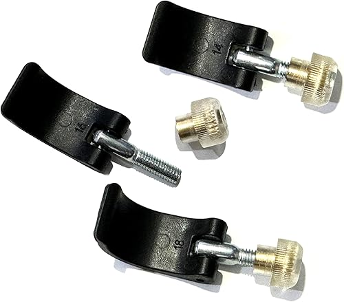 Miniatura 4 de Abrazadera de poste ultraligera con tornillos de tuerca y herramienta de instalación para bastones de trekking, paquete de 6 cierres externos para