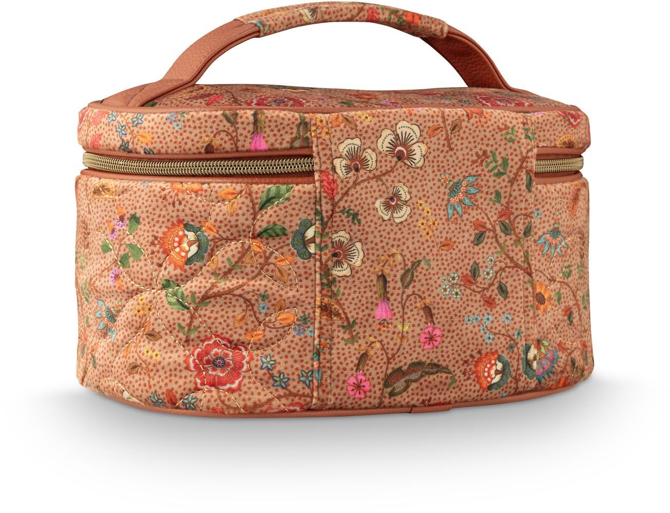 Pip Studio Cleo Beauty Case Flora Bangelore Sand 26x16x16cm