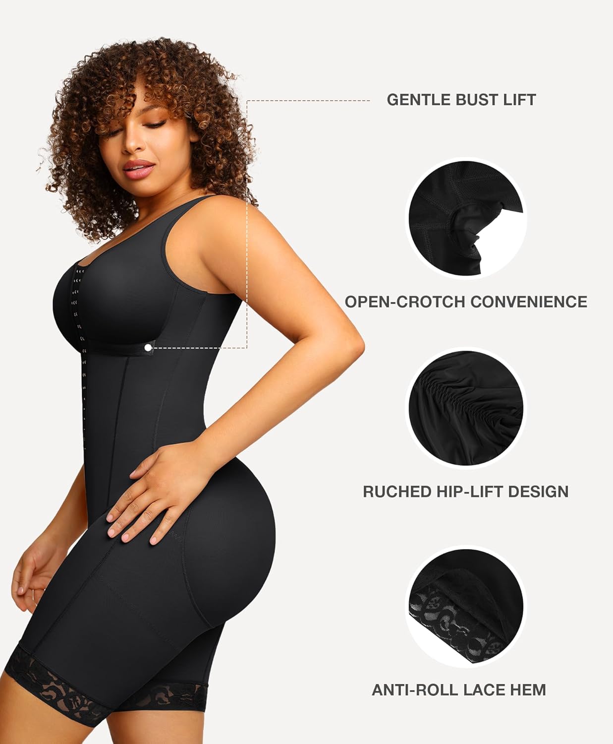 Lover-Beauty Fajas Colombianas Postpartum Shapewear for Women Full Body Faja Butt Lifter Bodysuit Tummy Control - Image 4