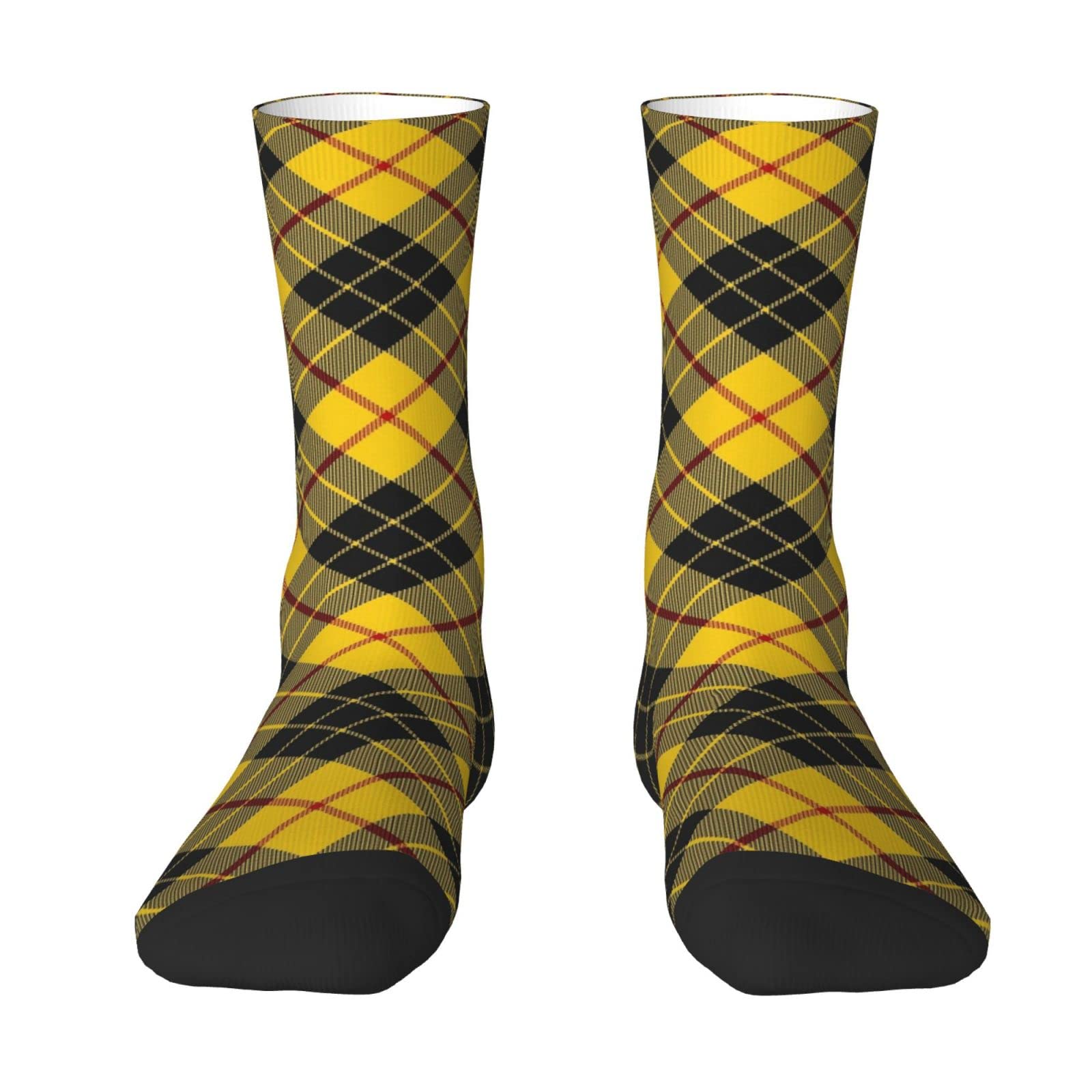 Oudrspo Classic Clan Macleod of Lewis Tartan Plaid Men & Women Crew Socks,Tartan Plaid Novelty Fashion Casual Crew Tube Sock Athletic Sports Dress Socks