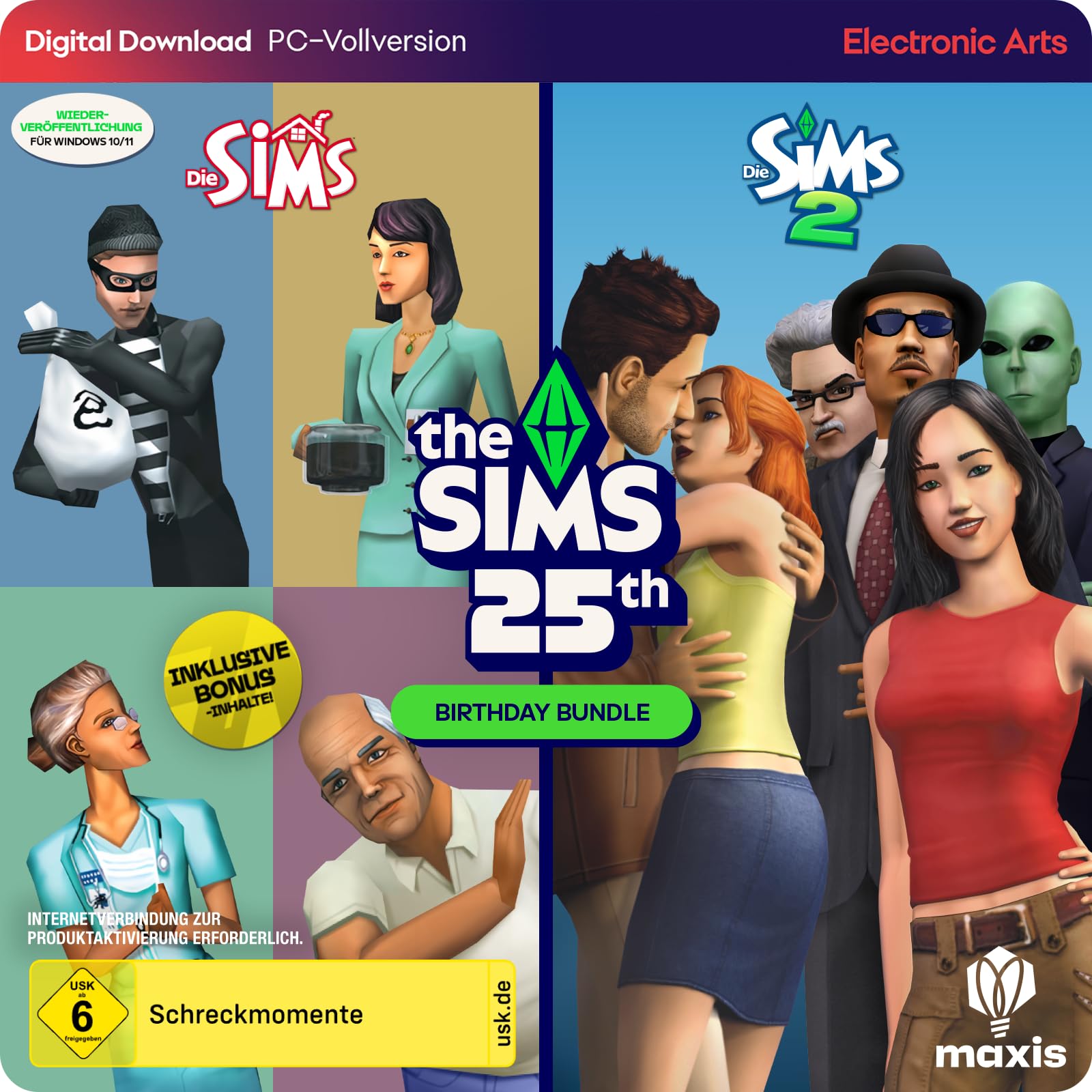 Die Sims 25th Birthday Bundle PCWin | Download Code EA App - Origin | Deutsch