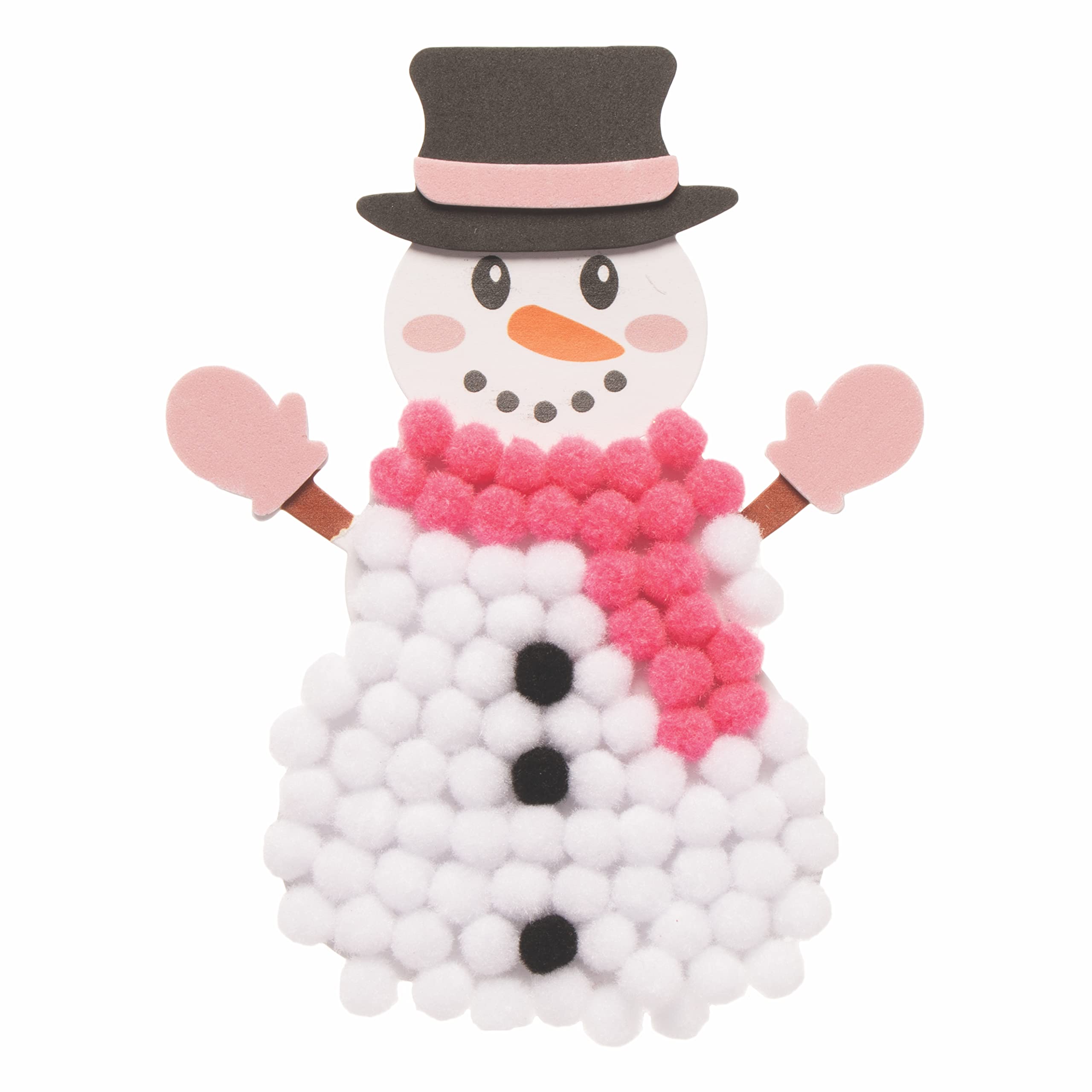 Kits De Decoración De Muñeco De Nieve Baker Ross – Paquete De 8 Para Manualidades Navideñas