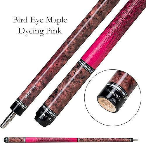 Miniatura 47 de Taco de piscina de fibra de carbono,Palo de taco de desviación baja de 0.465 in/0.492 in, palo de piscina profesional con estuche