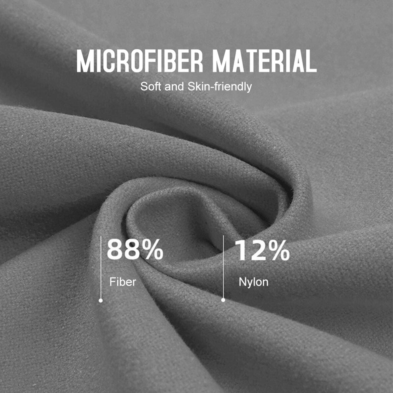 Microfiber Travel Towel, Soft Quick Dry Absorbent Lightweight Compact Towel for Hiking Camping Beach Gym Backpacking Yoga Swimming Outdoor Activities (80x130cm)